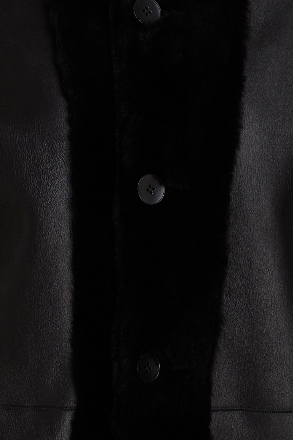 MAJE Shearling hooded coat