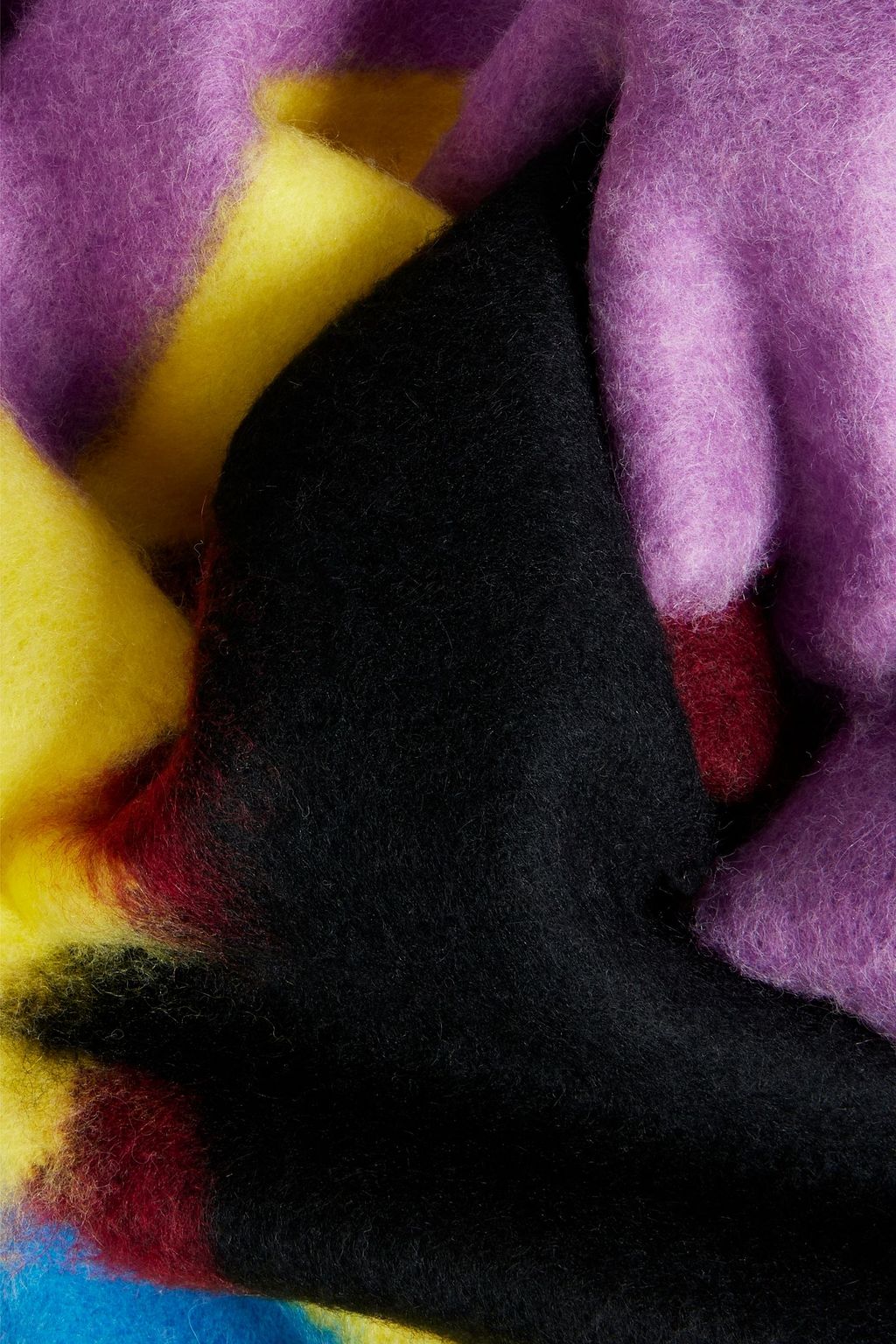 LOEWE Brushed printed knitted scarf