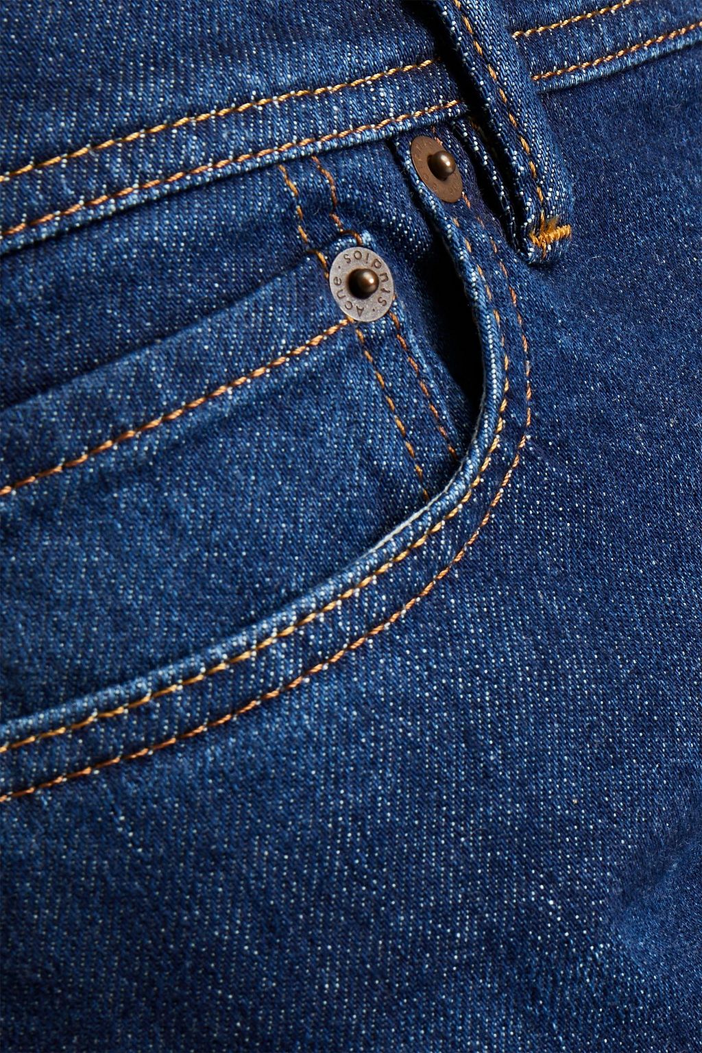 ACNE STUDIOS Skinny Jeans aus Denim in ausgewaschener Optik mit Sitzfalten