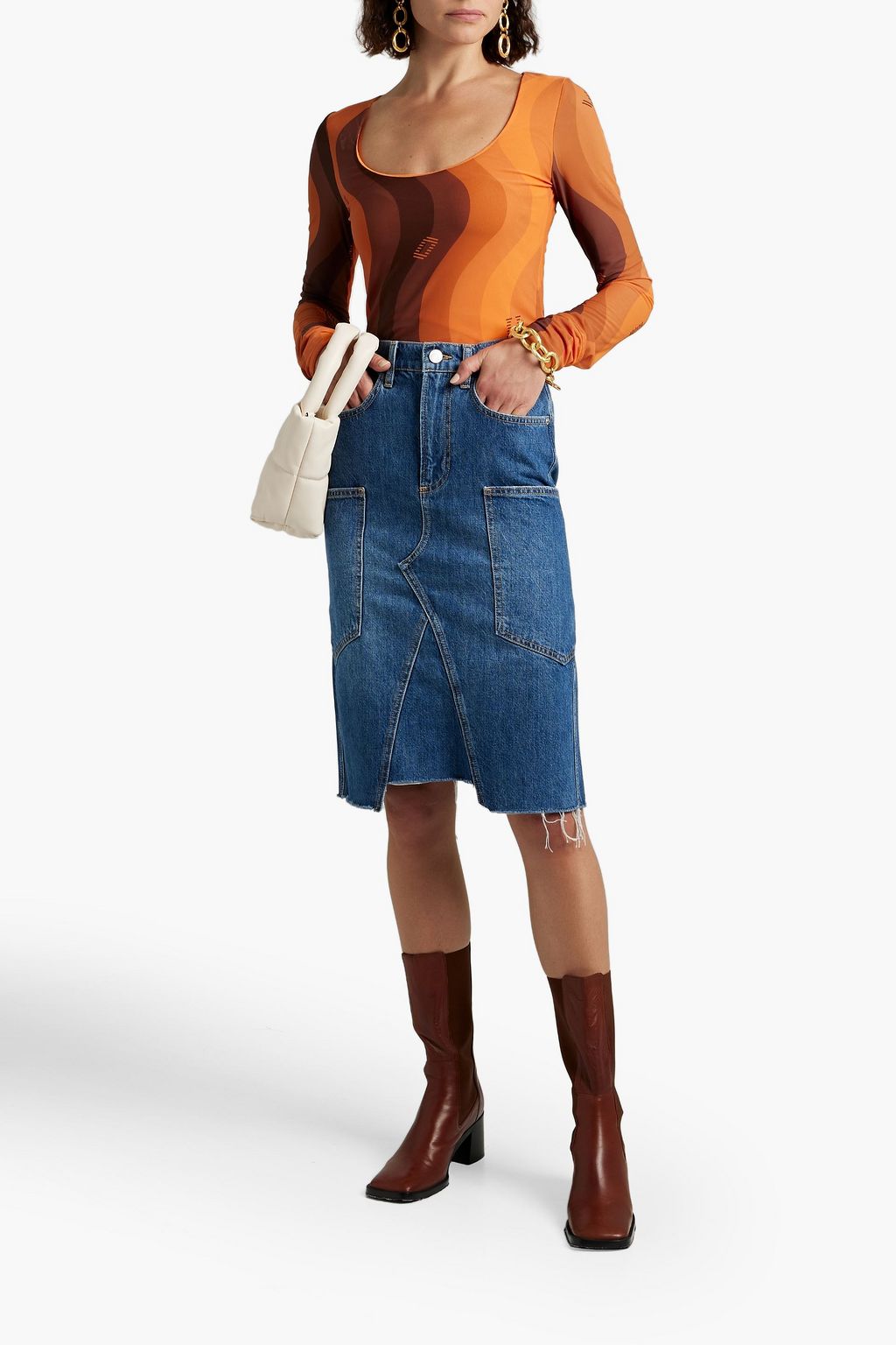 FRAME Denim skirt