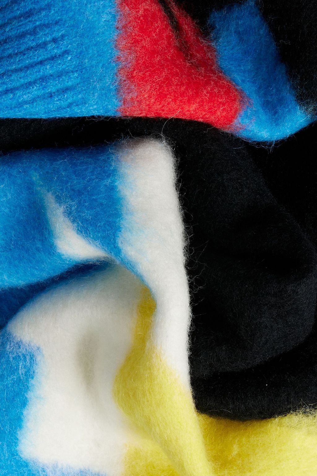 LOEWE Brushed printed knitted scarf