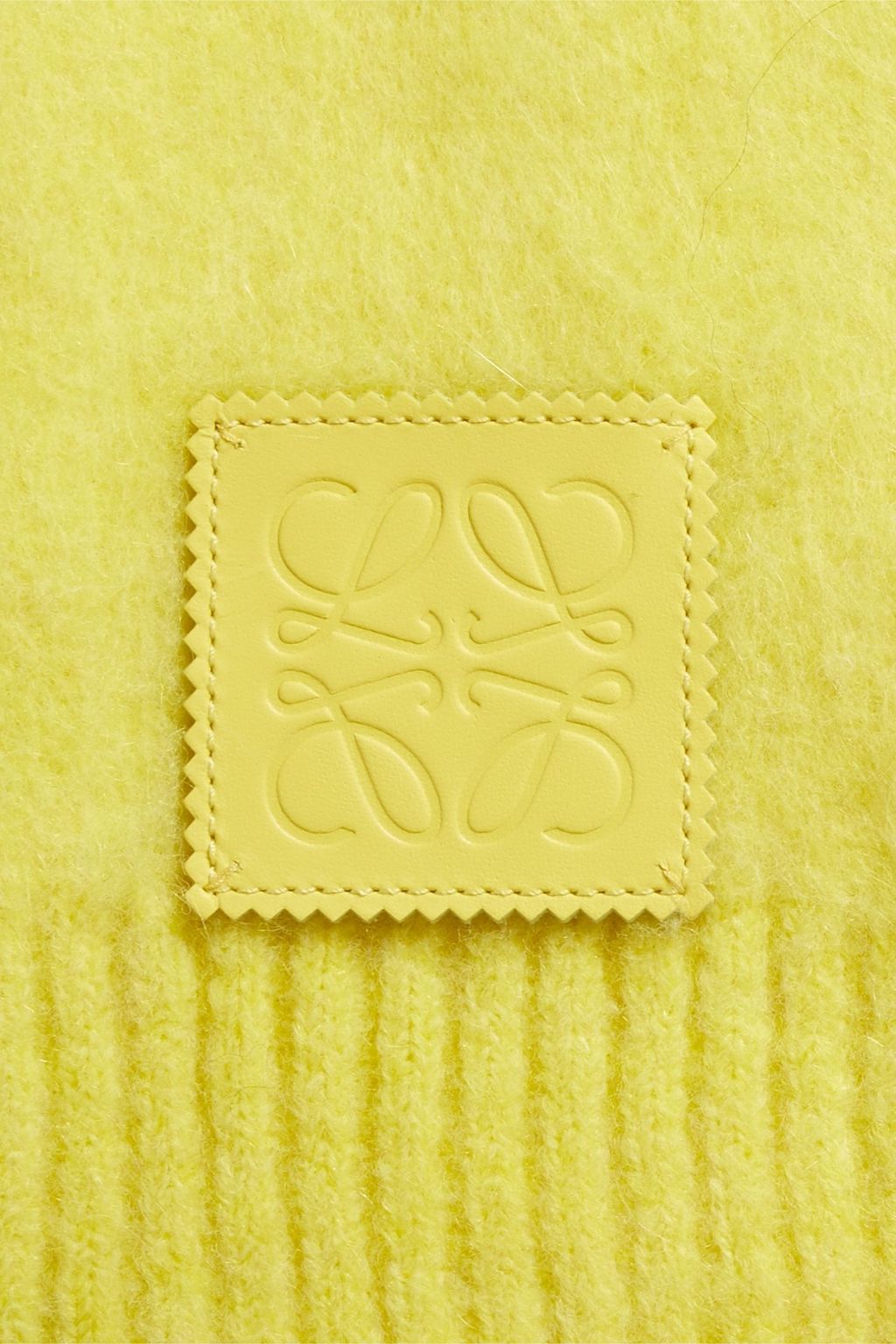 LOEWE Brushed printed knitted scarf