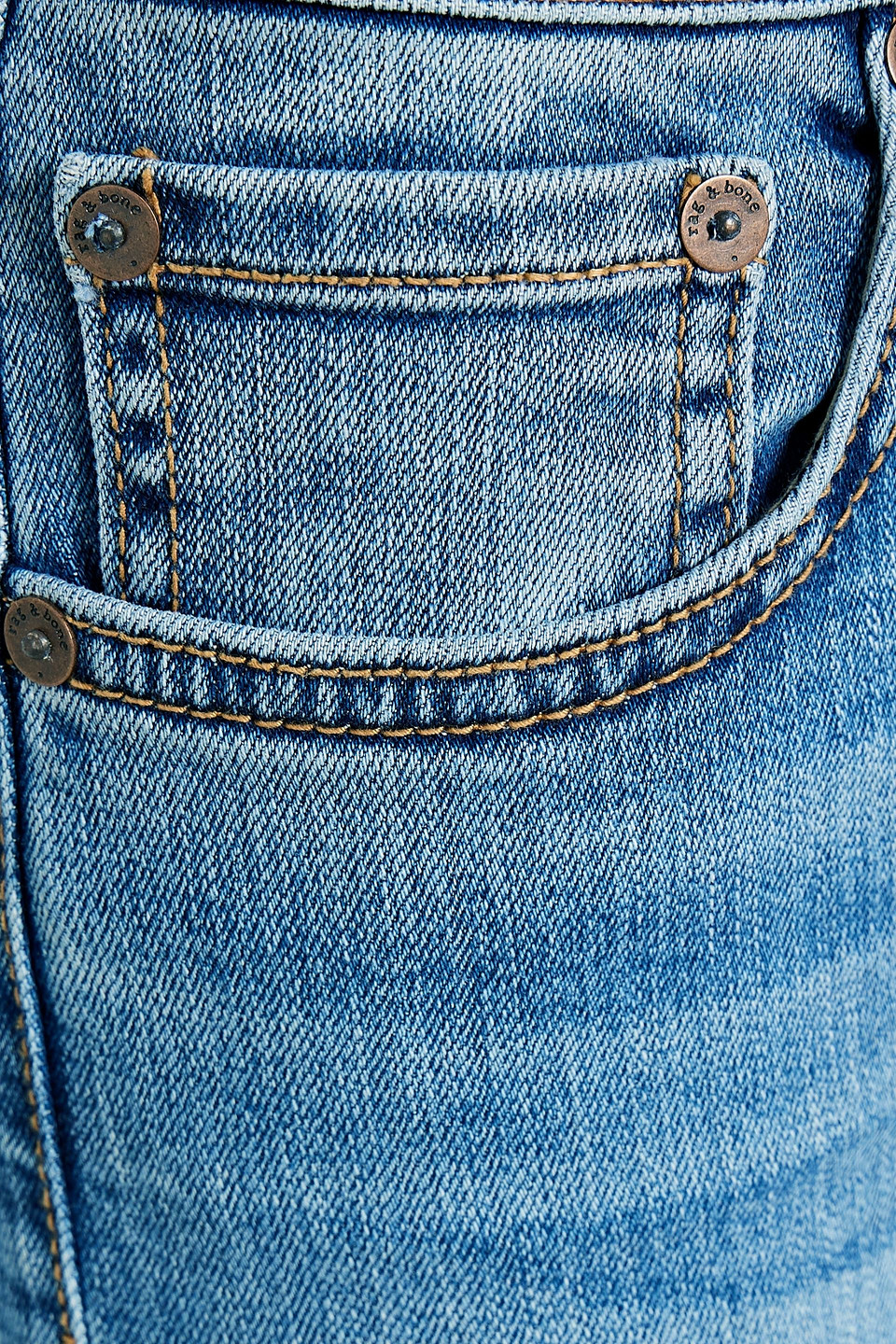 Rag & Bone Nina High-rise Flared Stretch-denim Jeans In Light Denim