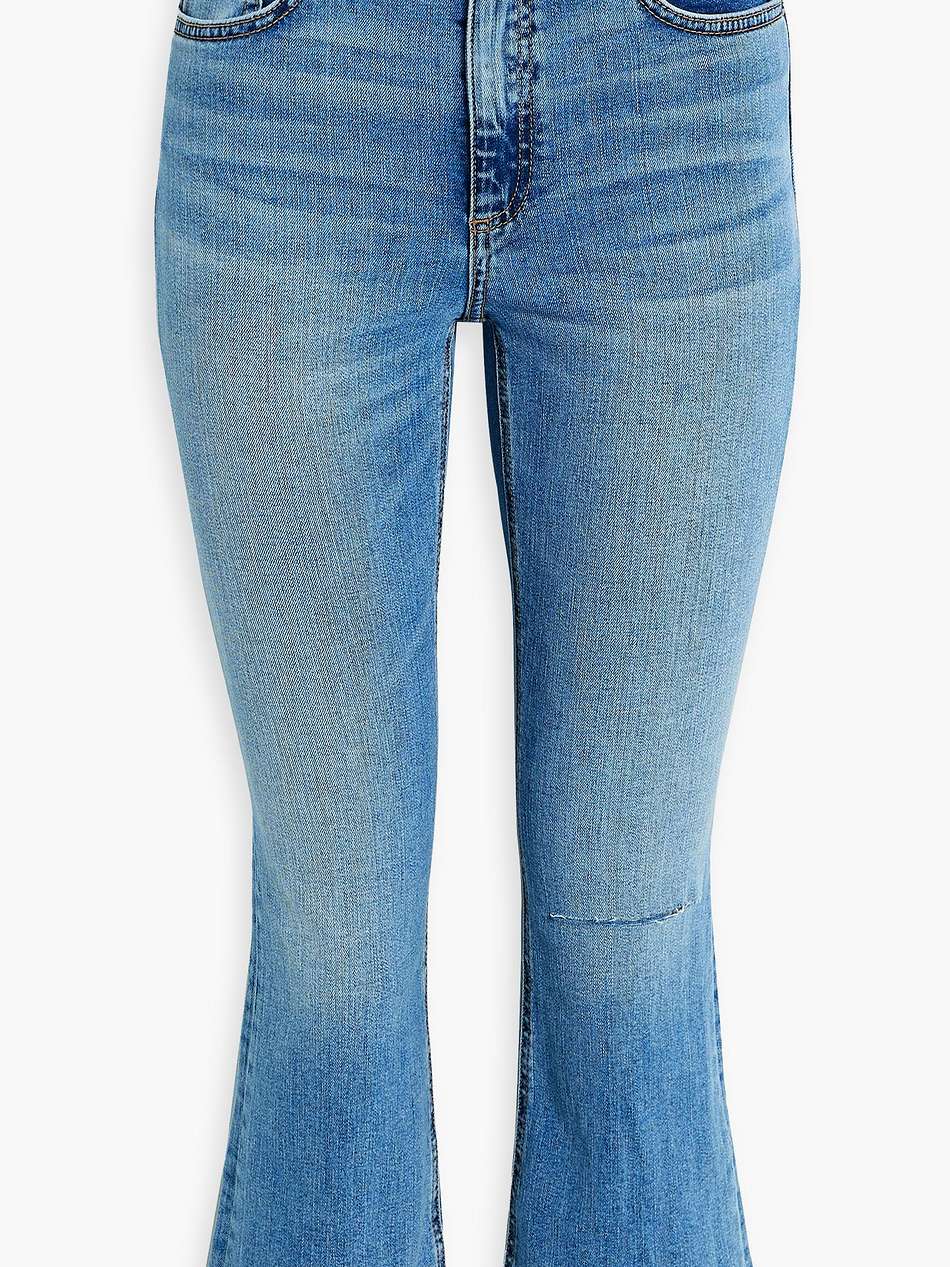 nina high-rise kick-flare jeans