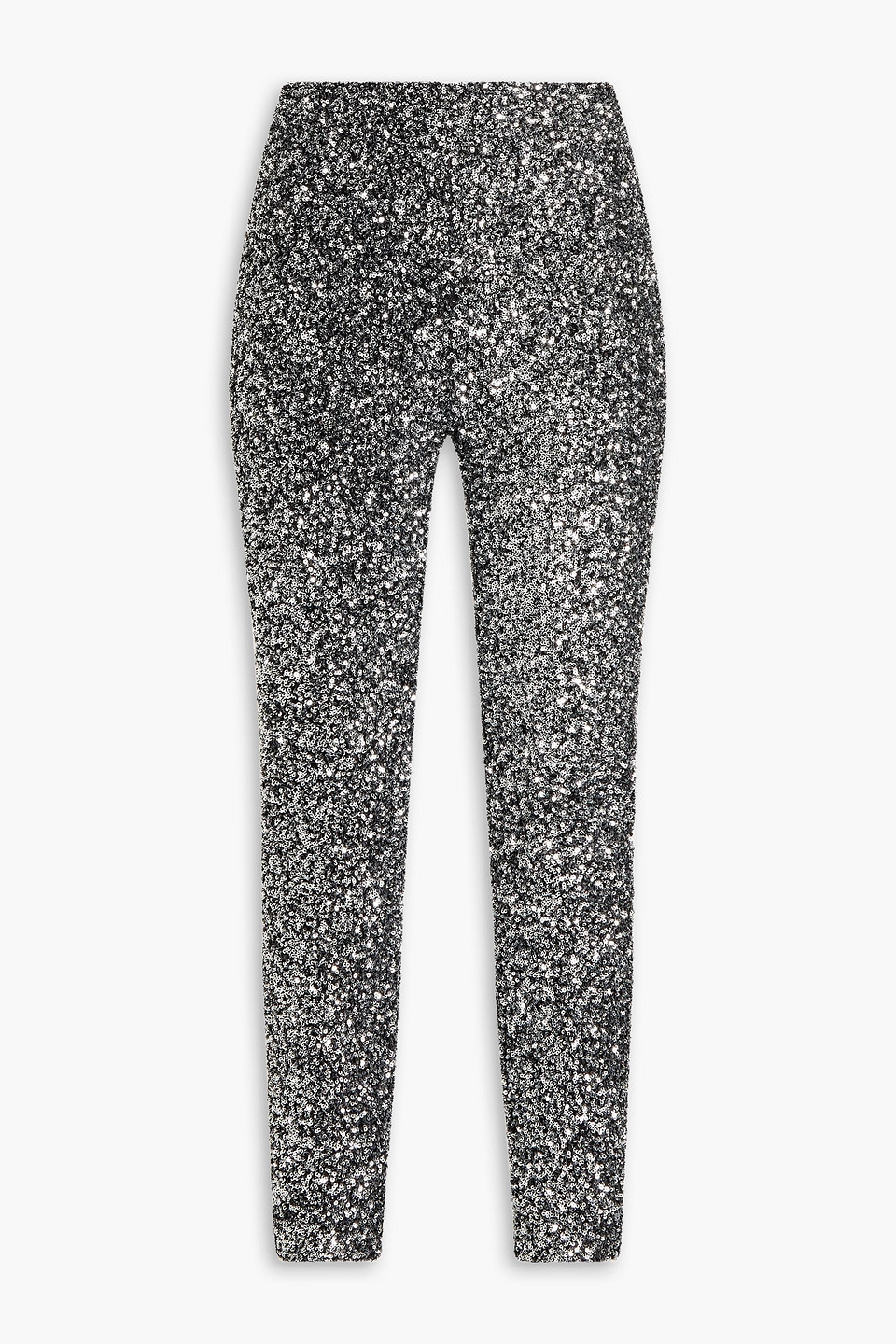 Michael Michael Kors Sequined Mesh Leggings In Black