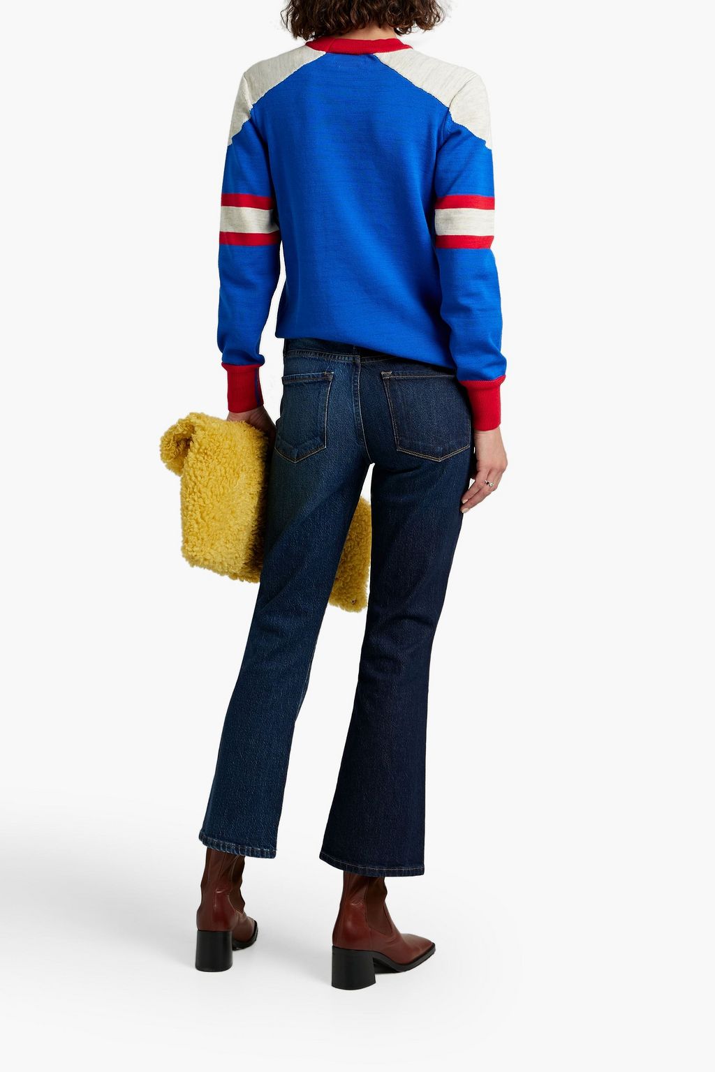 FRAME Le Crop hoch sitzende Kick-flare-Jeans