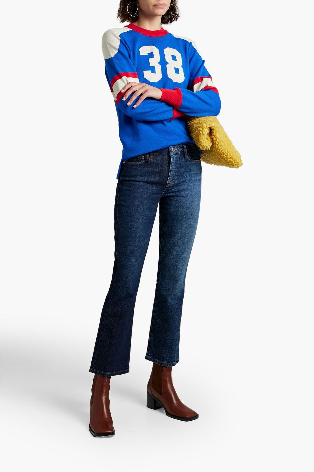FRAME Le Crop hoch sitzende Kick-flare-Jeans