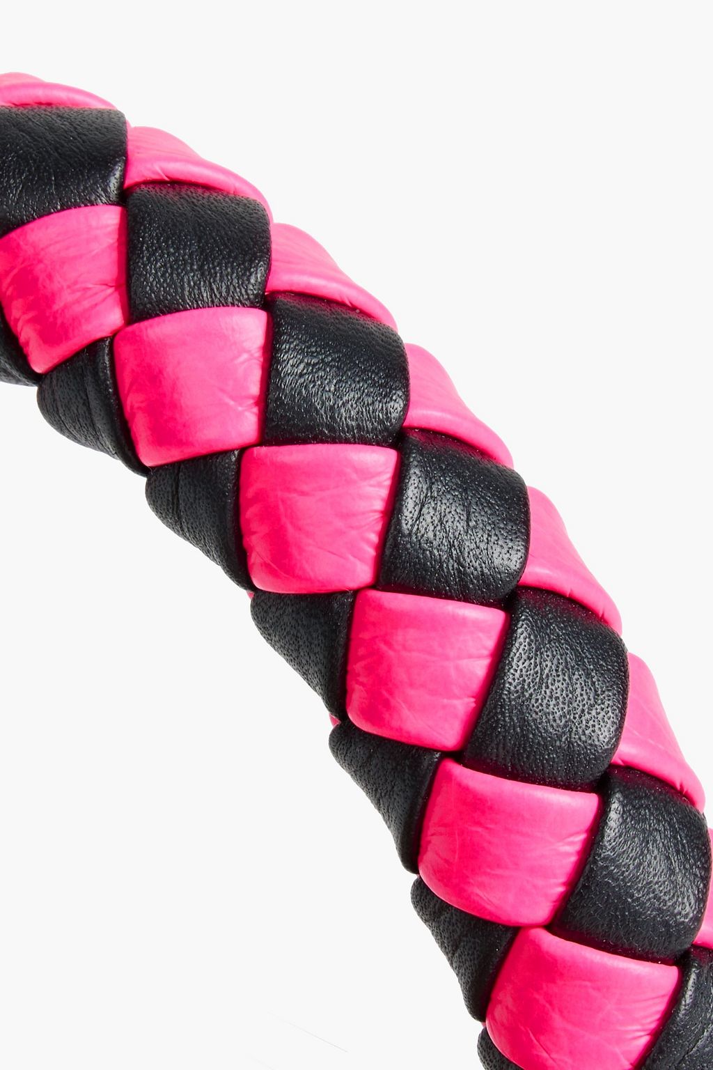 MULBERRY Two-tone braided leather bag strap