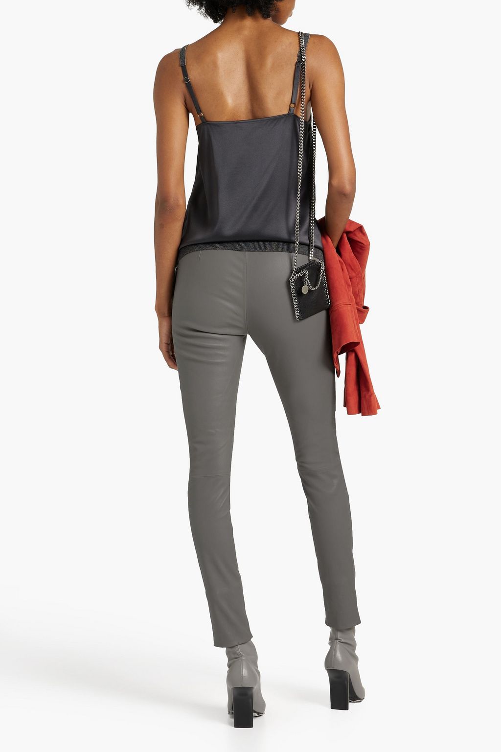 FABIANA FILIPPI Stretch-leather skinny pants