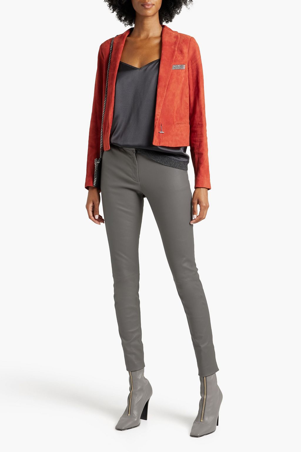 FABIANA FILIPPI Stretch-leather skinny pants