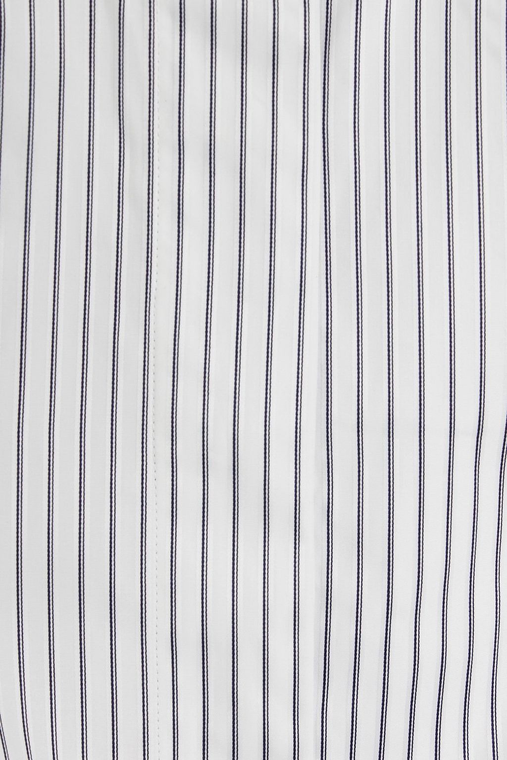 PALMER//HARDING Cutout striped cotton-poplin blouse