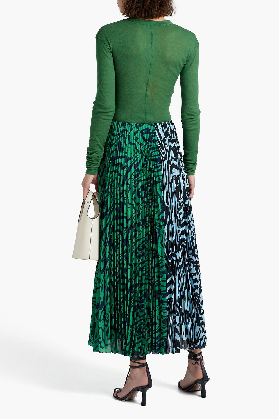 Bite Studios Knitted Long Sleeve Top In Green