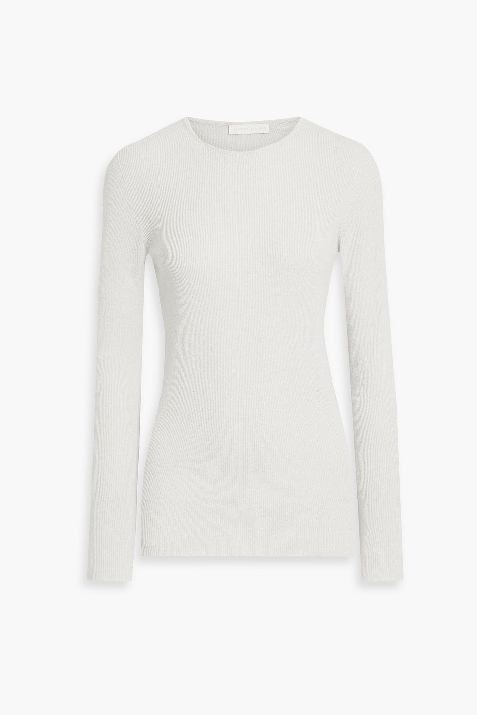 fabiana filippi - metallic knitted sweater - white - it 44