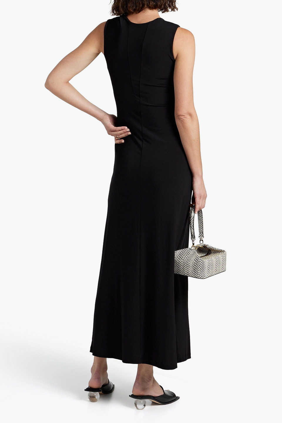 Bite Studios Jersey Midi Dress In Black