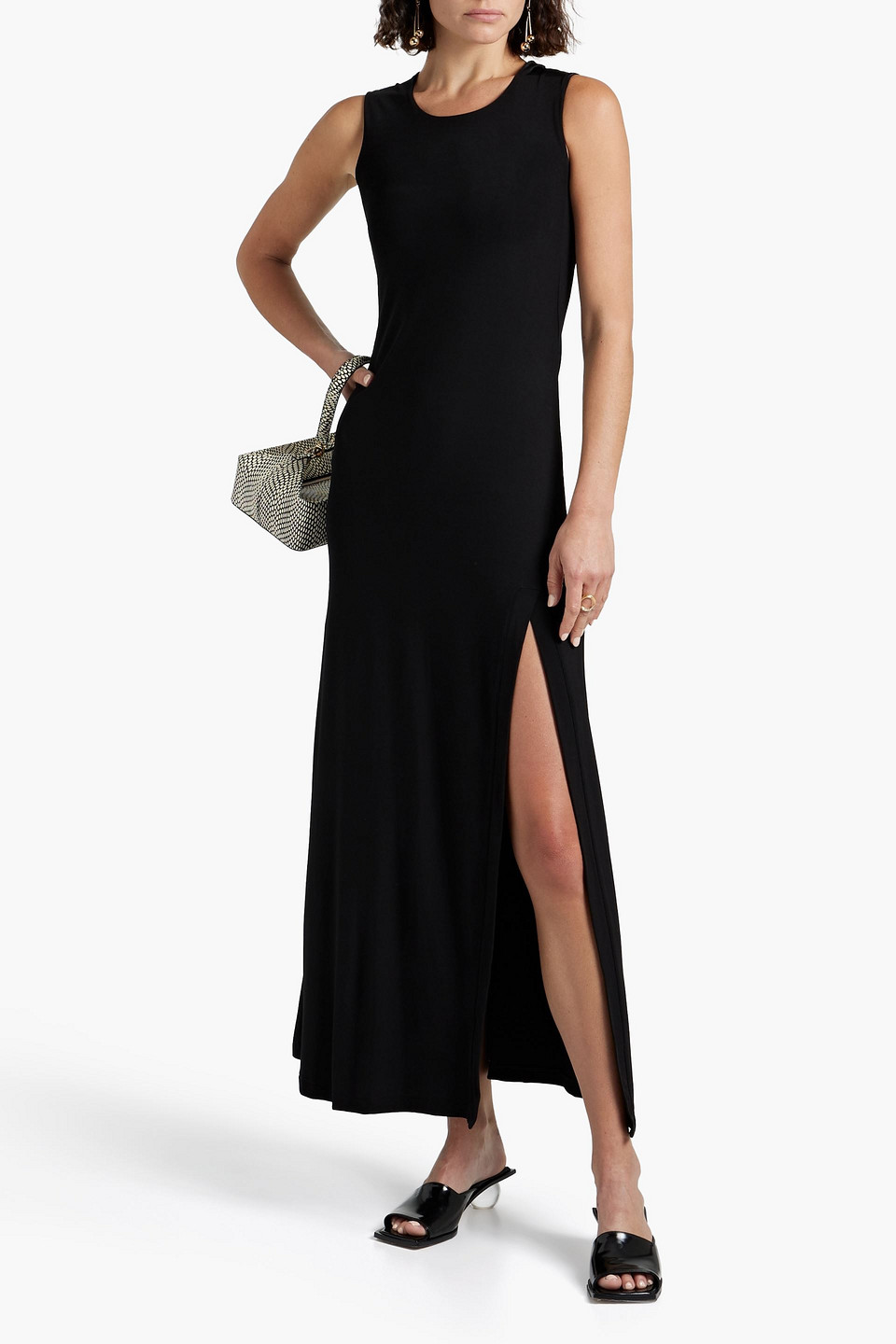 Bite Studios Jersey Midi Dress In Black