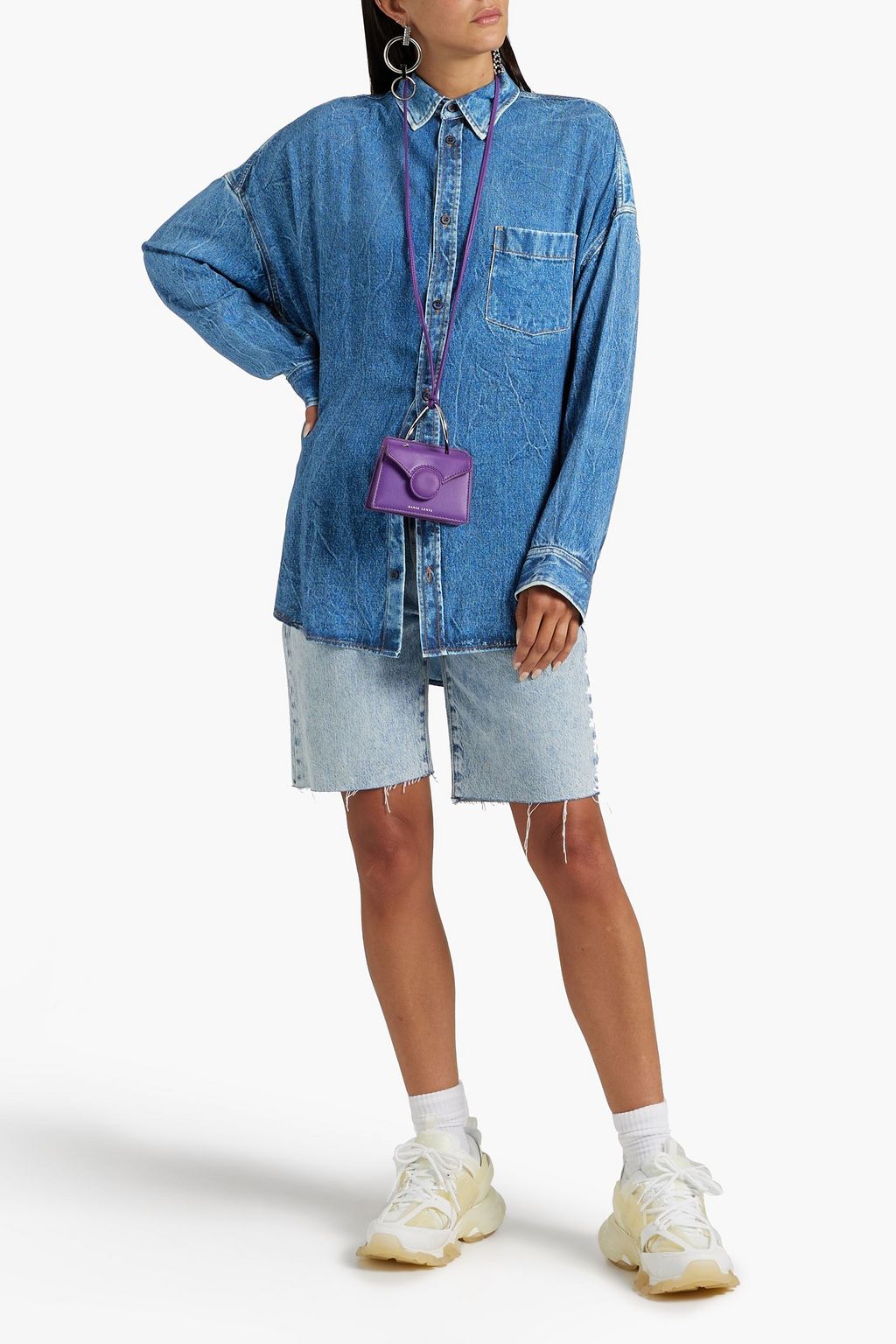 balenciaga denim shirt