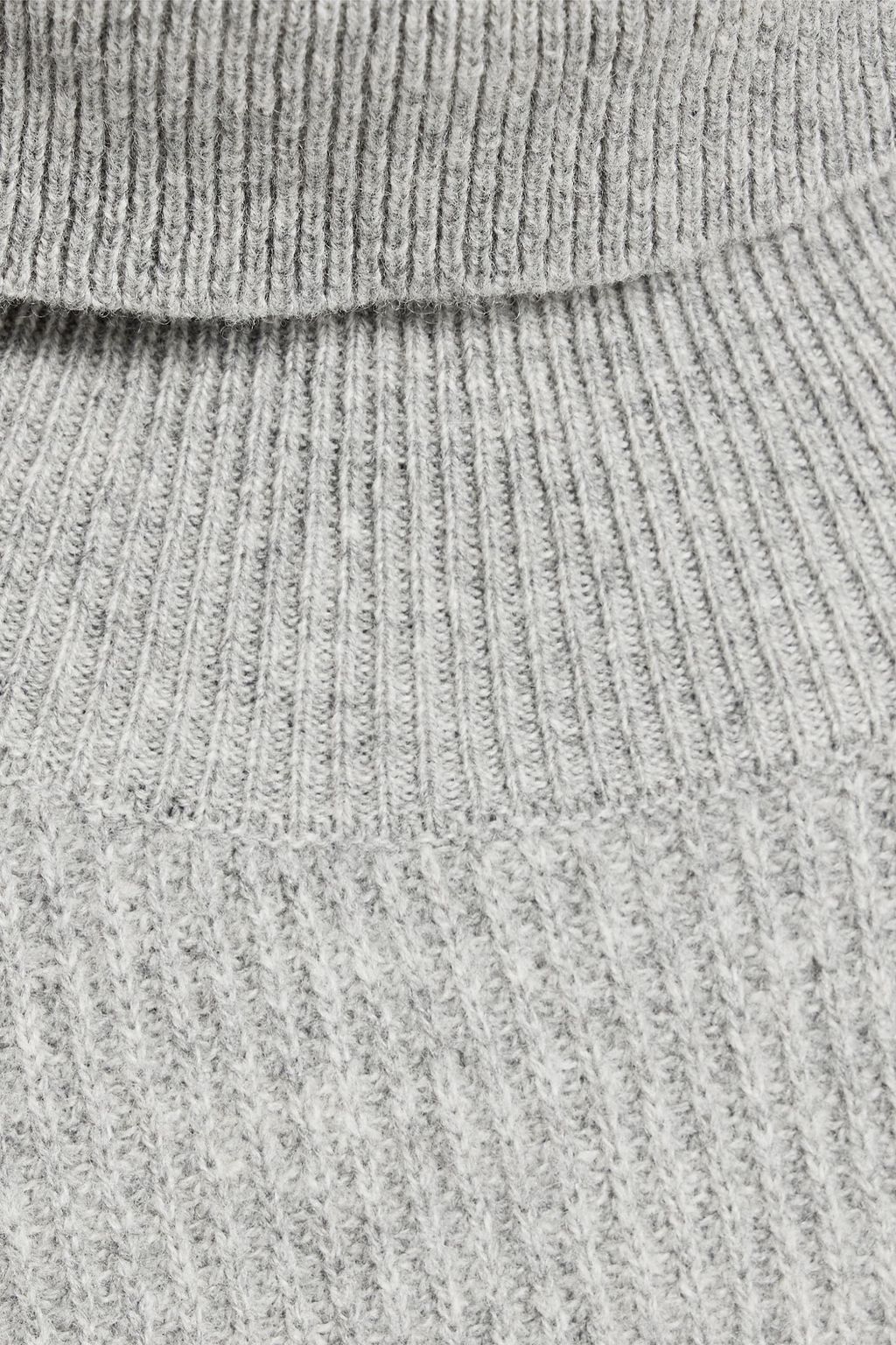 PESERICO Ribbed merino wool and cashmere-blend turtleneck sweater