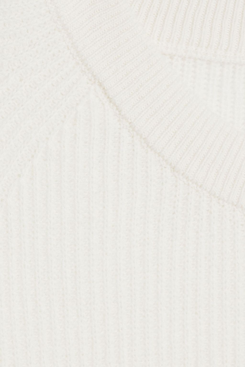 PESERICO Mélange ribbed merino wool and cashmere-blend sweater
