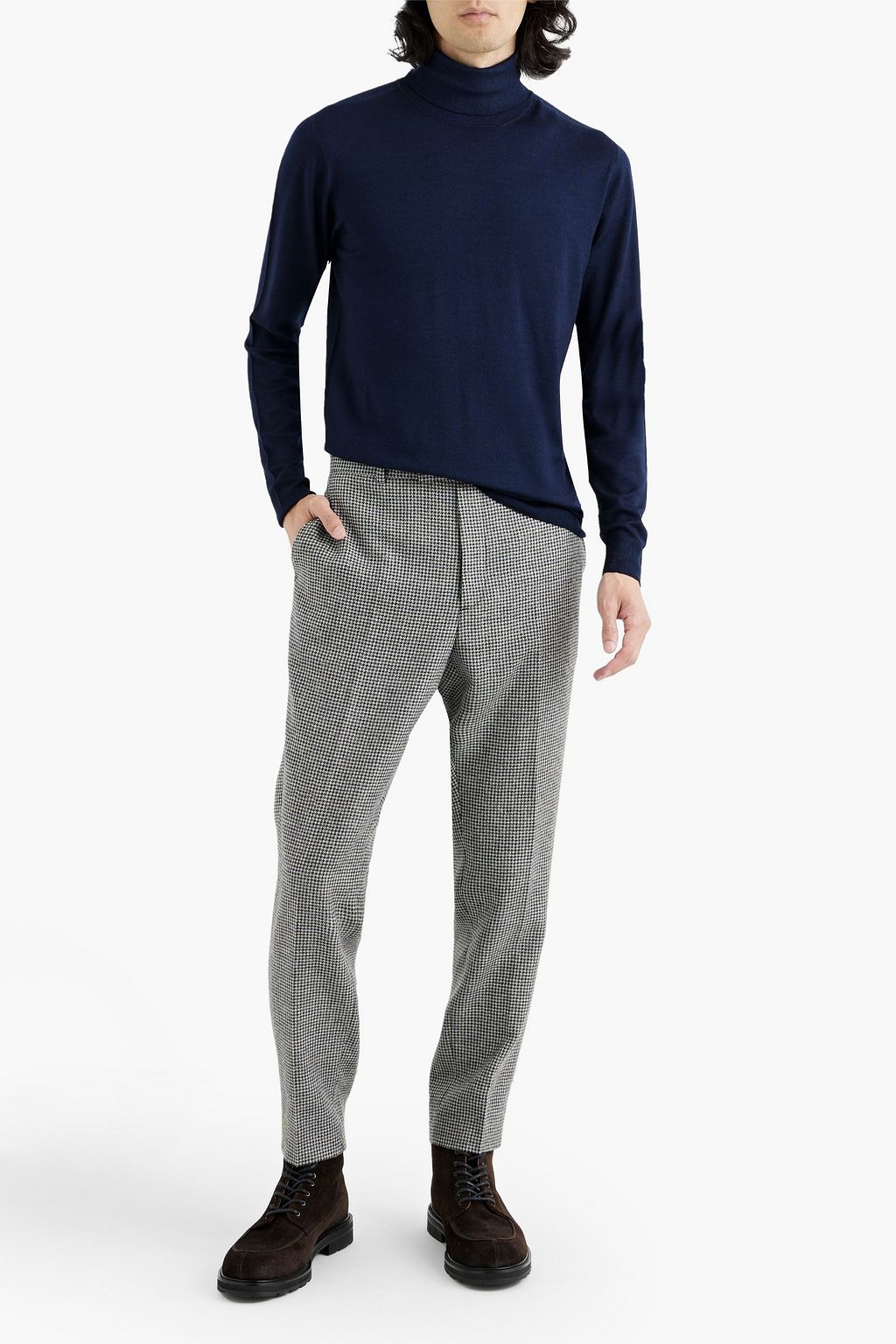 PESERICO Mélange wool turtleneck sweater