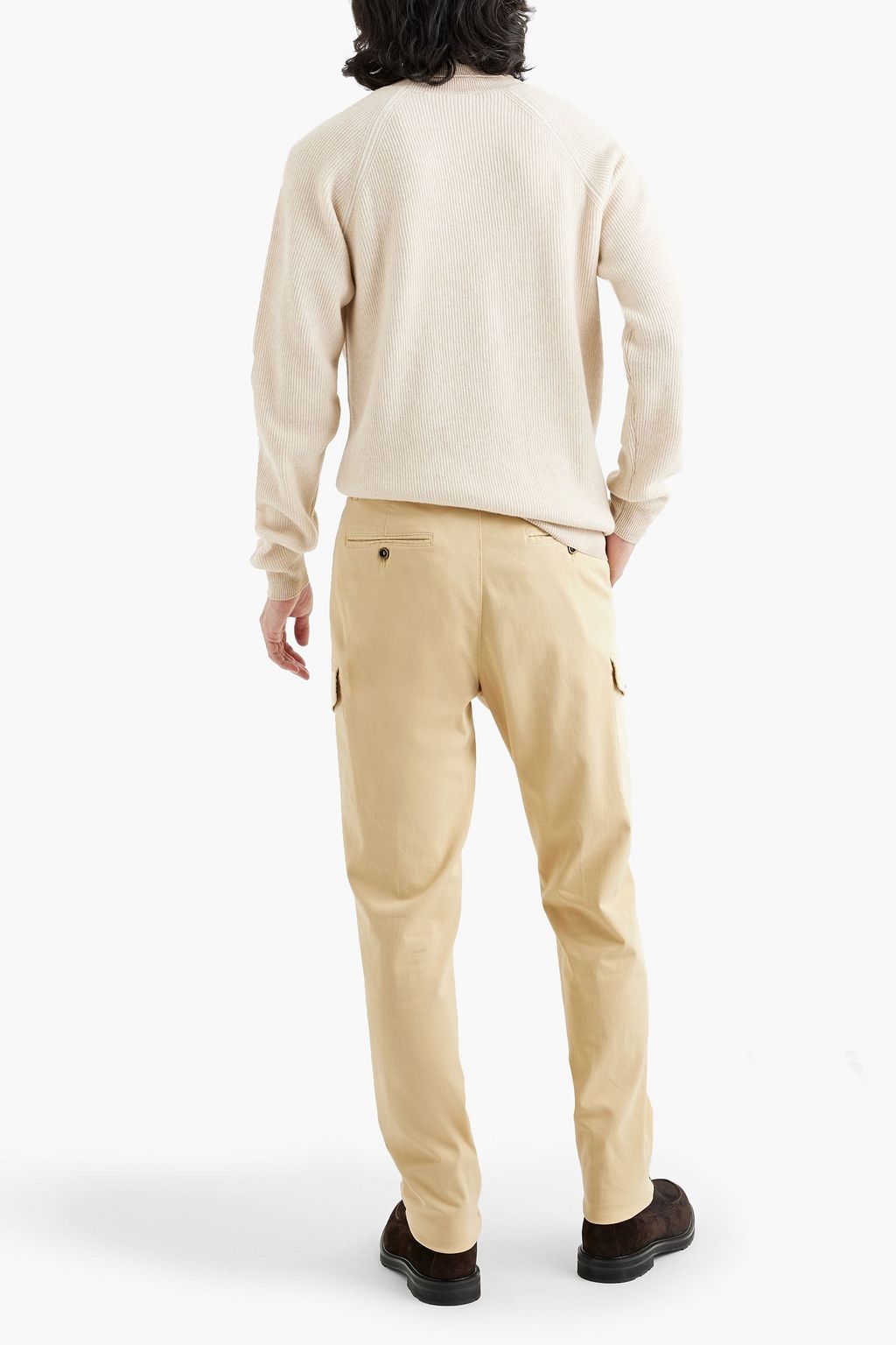 PESERICO Ribbed merino wool and cashmere-blend turtleneck sweater