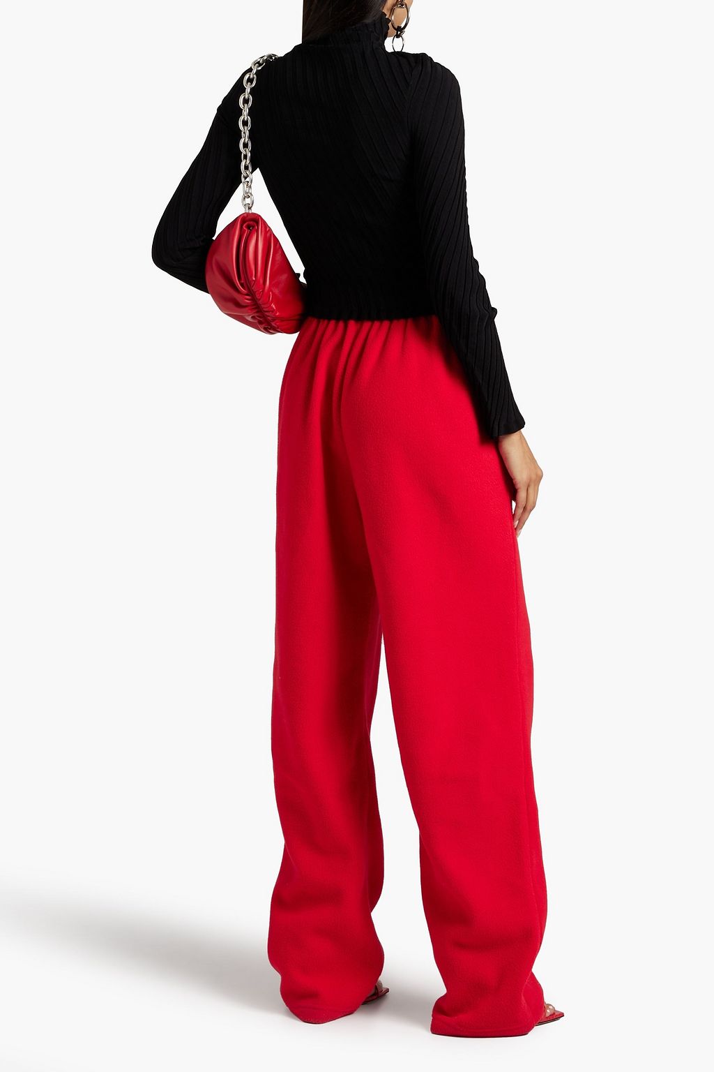 BALENCIAGA Ribbed-knit turtleneck sweater