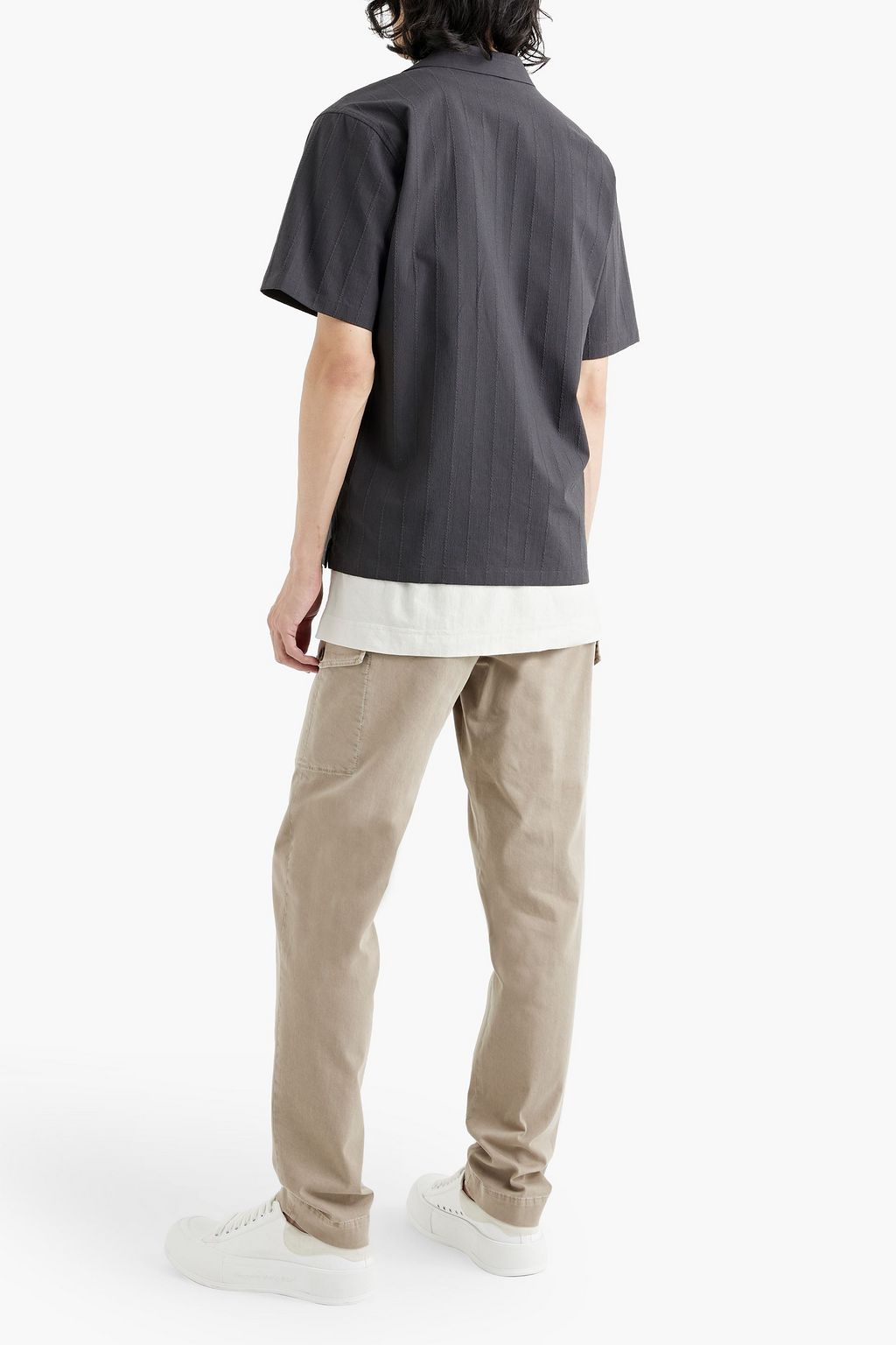 PESERICO Tapered cotton-blend twill cargo pants
