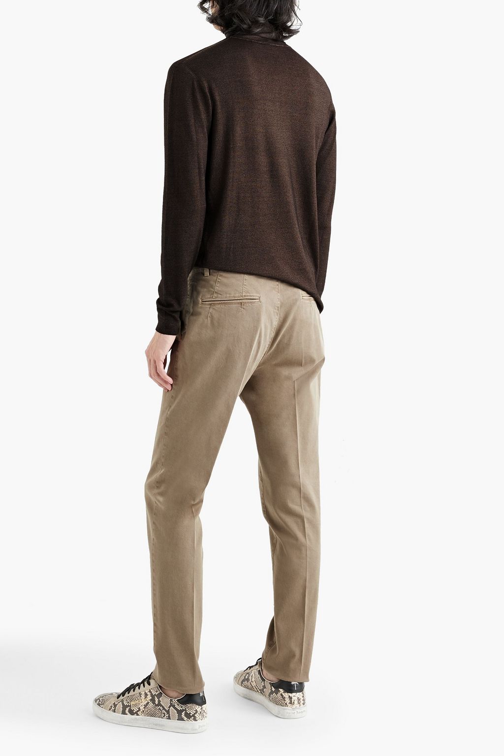 PESERICO Cotton-blend twill chinos