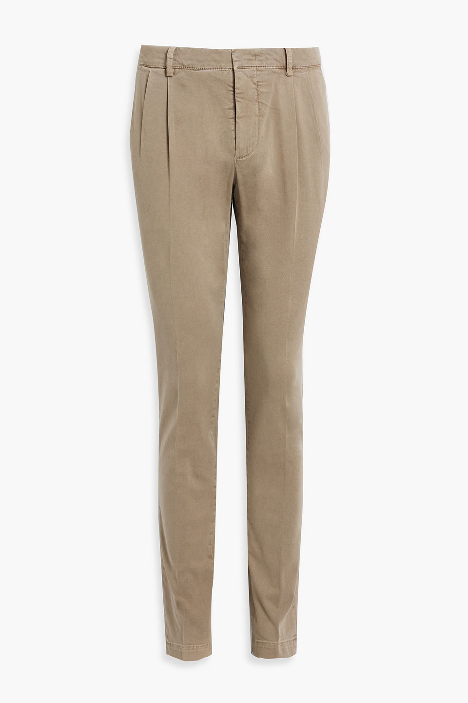 Peserico Men's Cotton And Silk Trousers In Mushroom