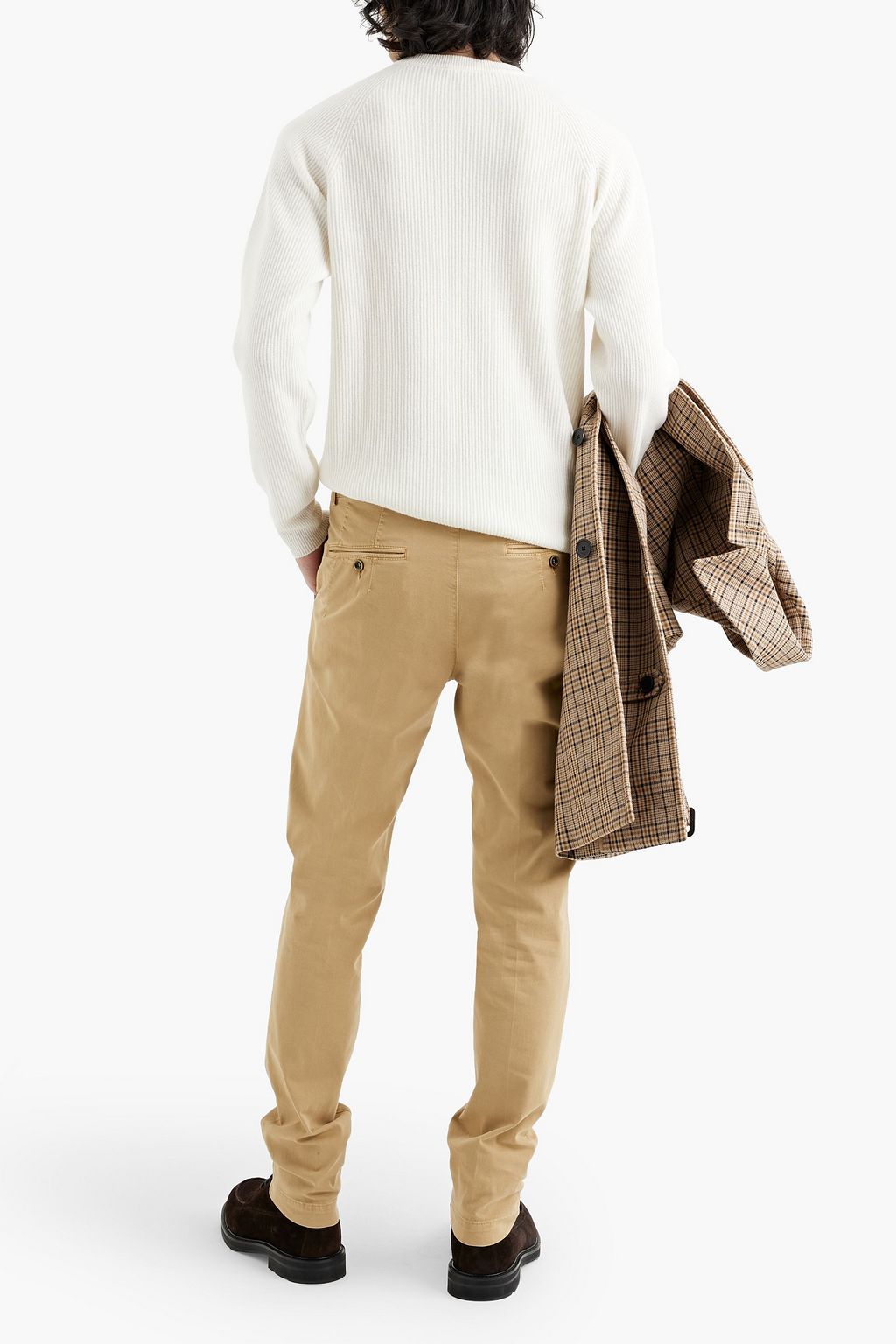 PESERICO Cotton-blend twill chinos
