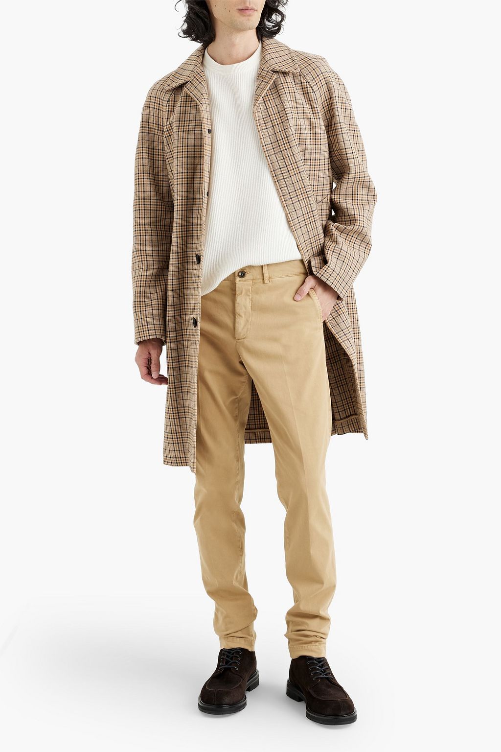 PESERICO Cotton-blend twill chinos