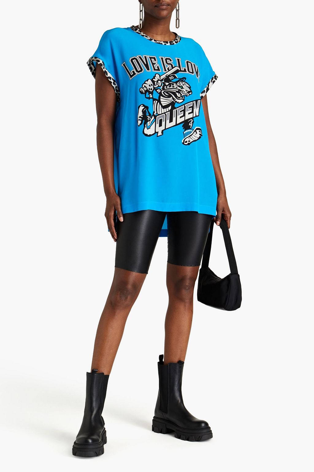 DOLCE&GABBANA Printed silk crepe de chine tunic