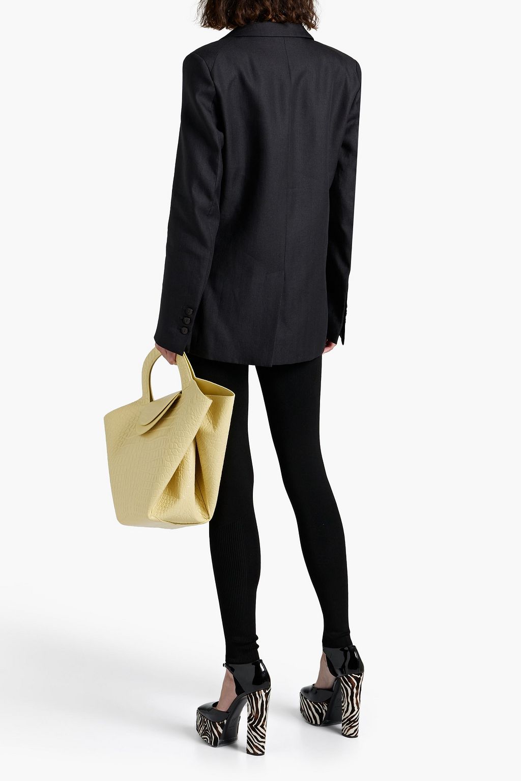 BITE STUDIOS Herringbone linen blazer