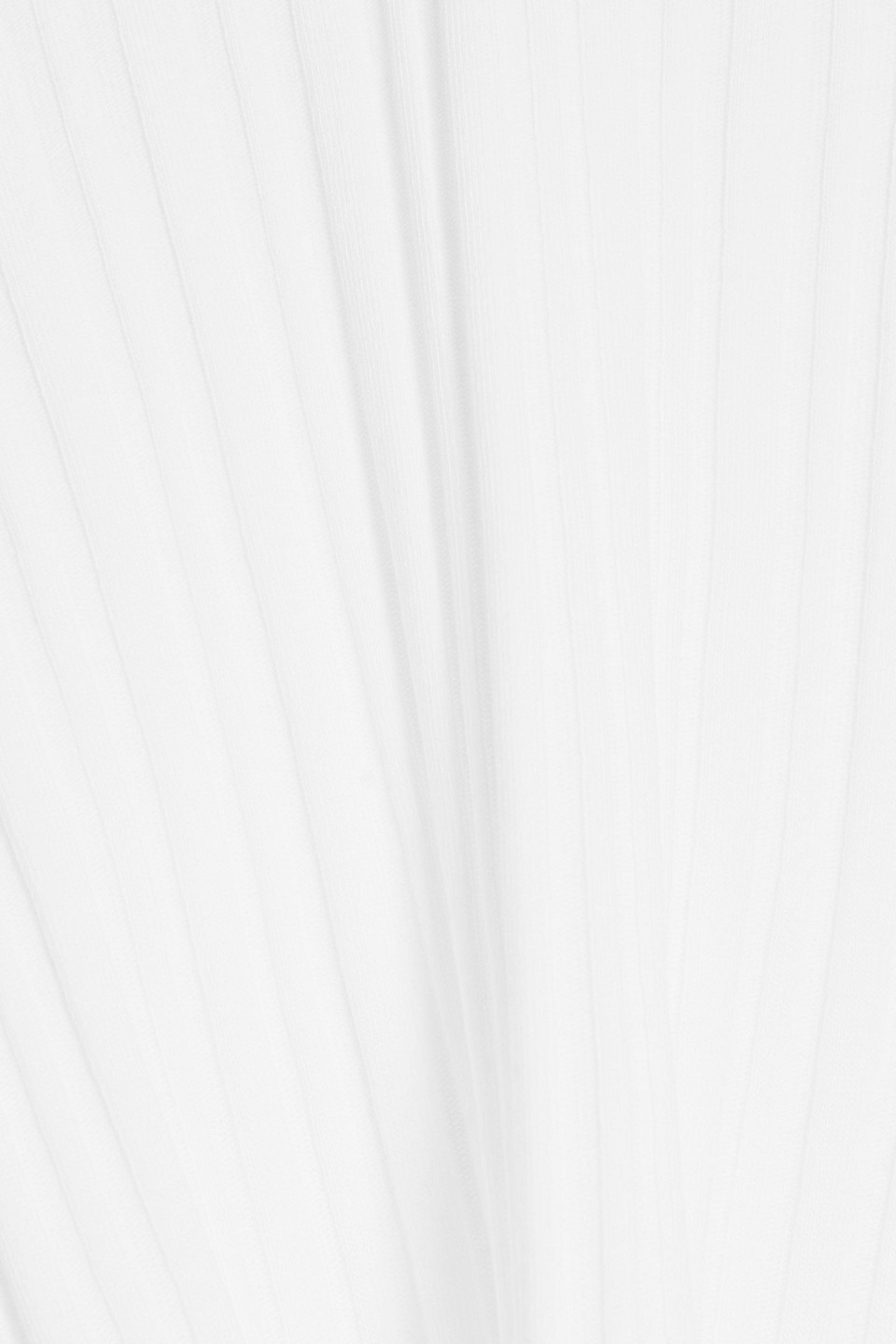 Helmut Lang Cropped Ribbed Cotton-jersey Top In White