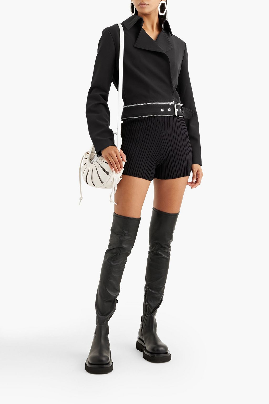 DION LEE Convertible draped cady trench coat
