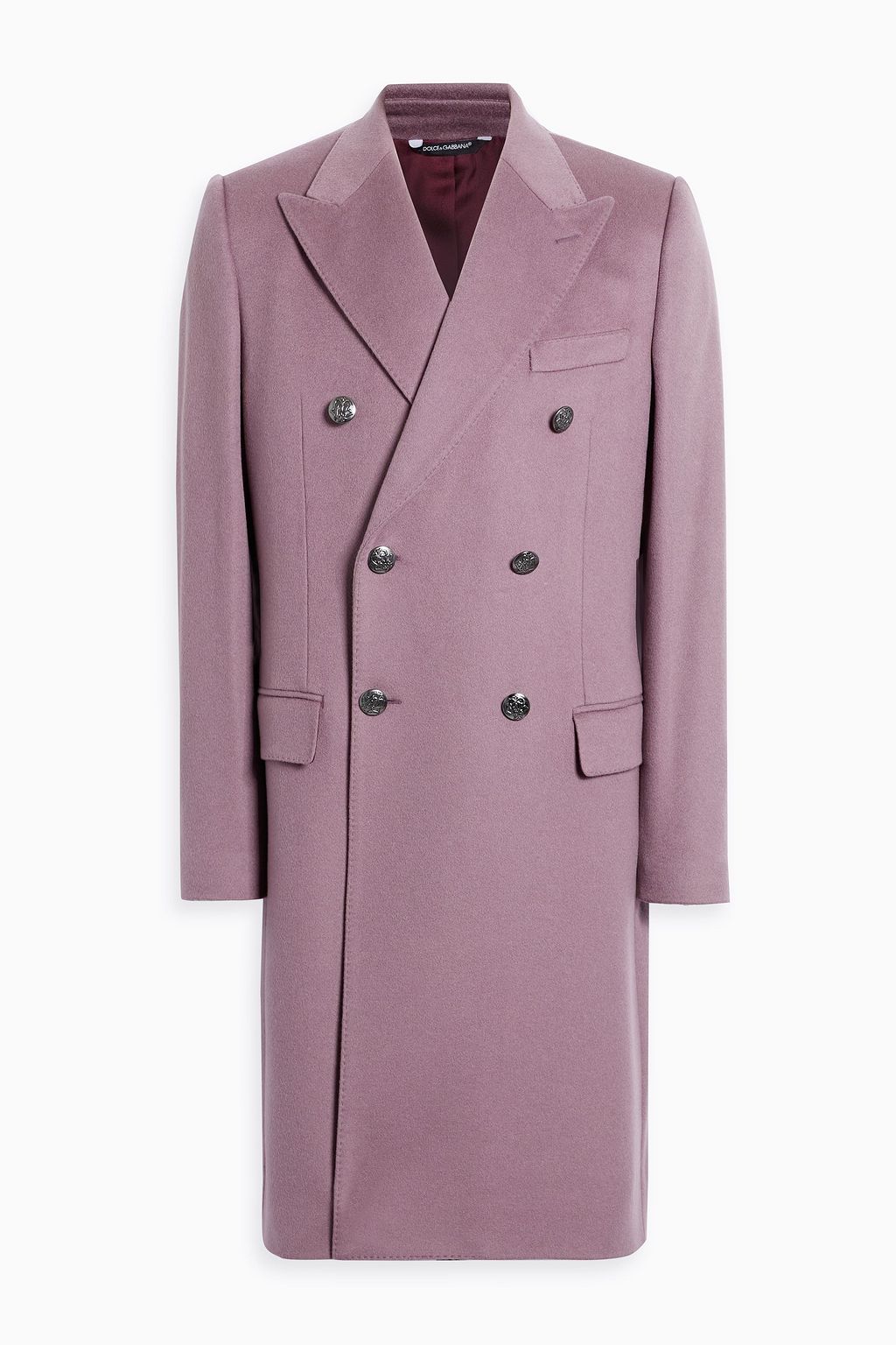 DOLCE & GABBANA Double-breasted cashmere coat | THE OUTNET