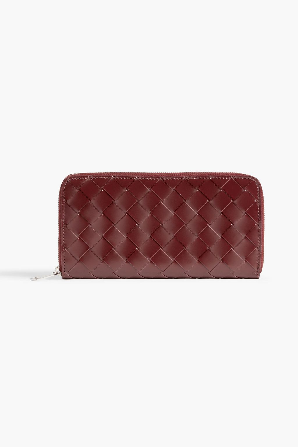 BOTTEGA VENETA Intrecciato glossed-leather wallet, Sale up to 70% off