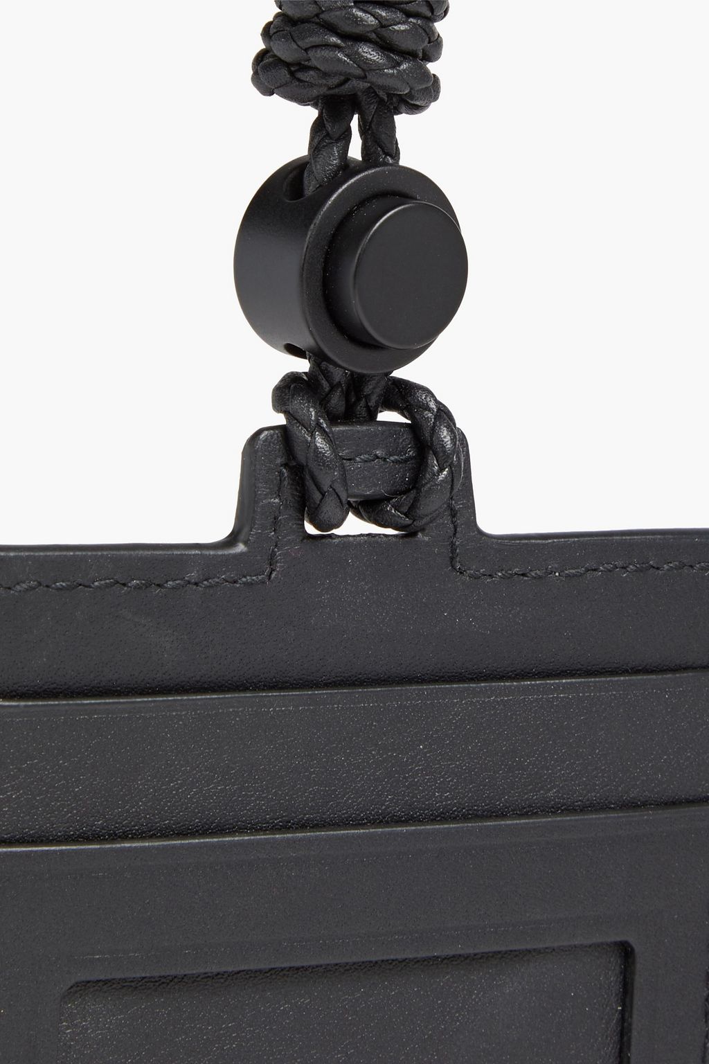 BOTTEGA VENETA Intrecciato leather luggage tag