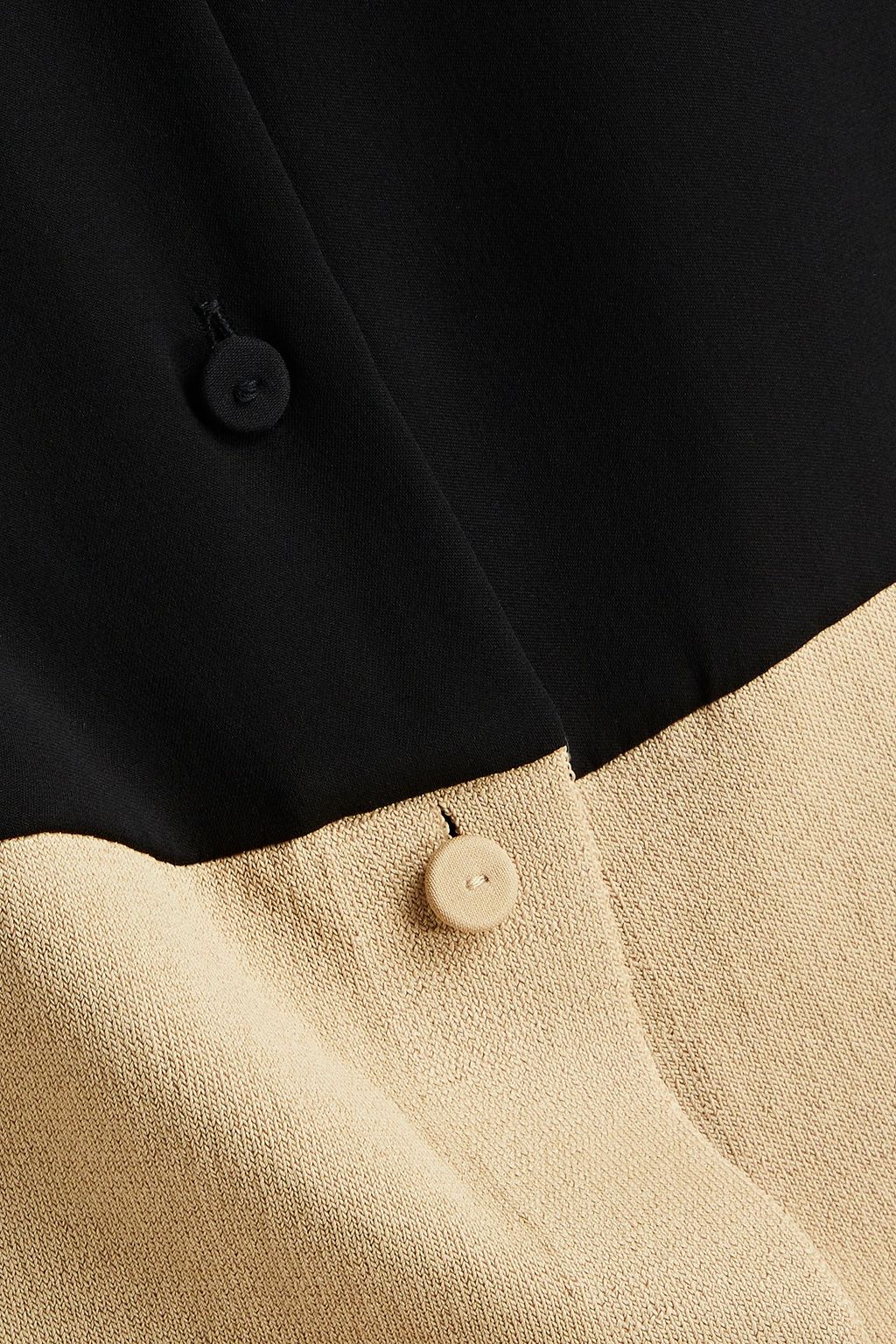 THEORY Cardigan aus Seide mit Einsätzen aus Crêpe de Chine