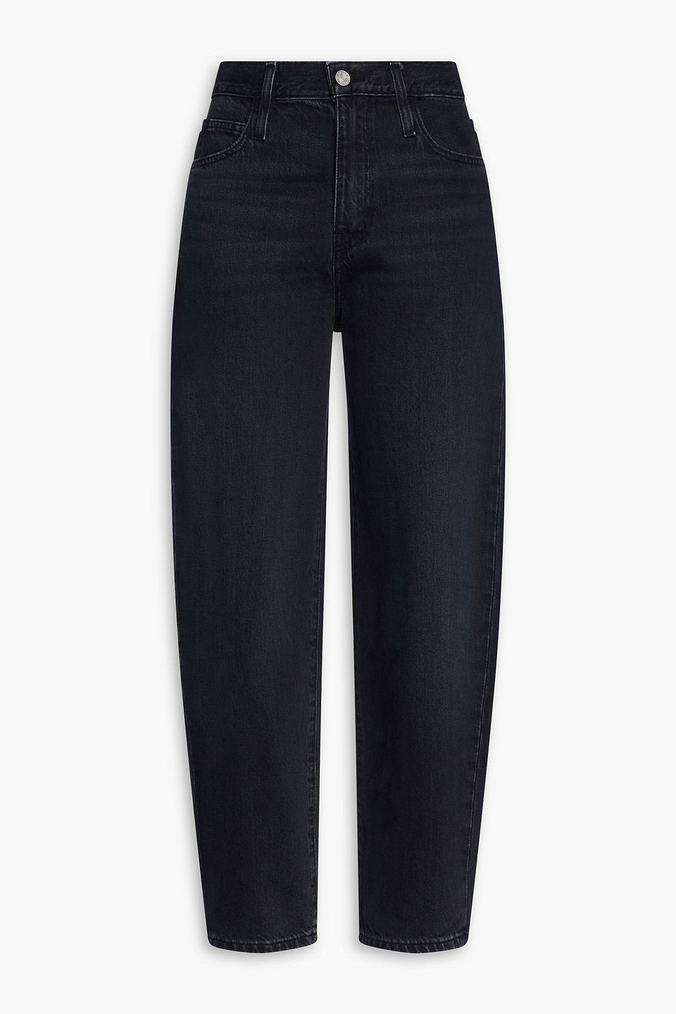FRAME CROPPED HIGH-RISE TAPERED JEANS,3074457345632637678