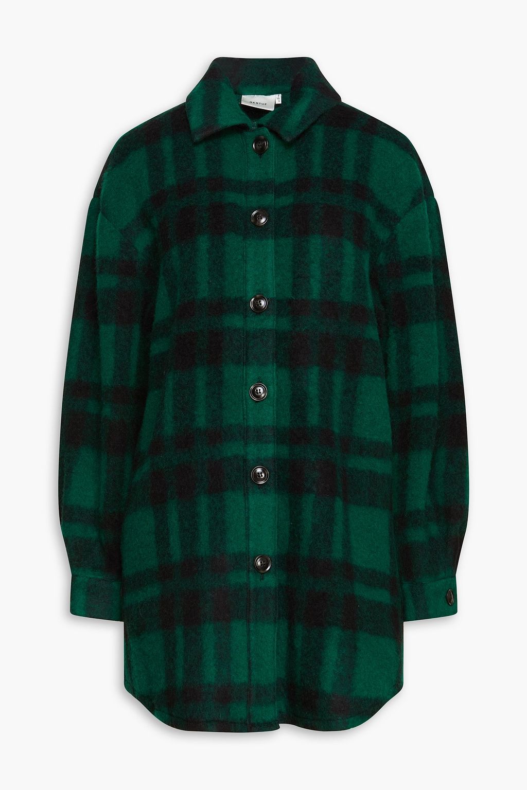Green Rina checked brushed flannel 