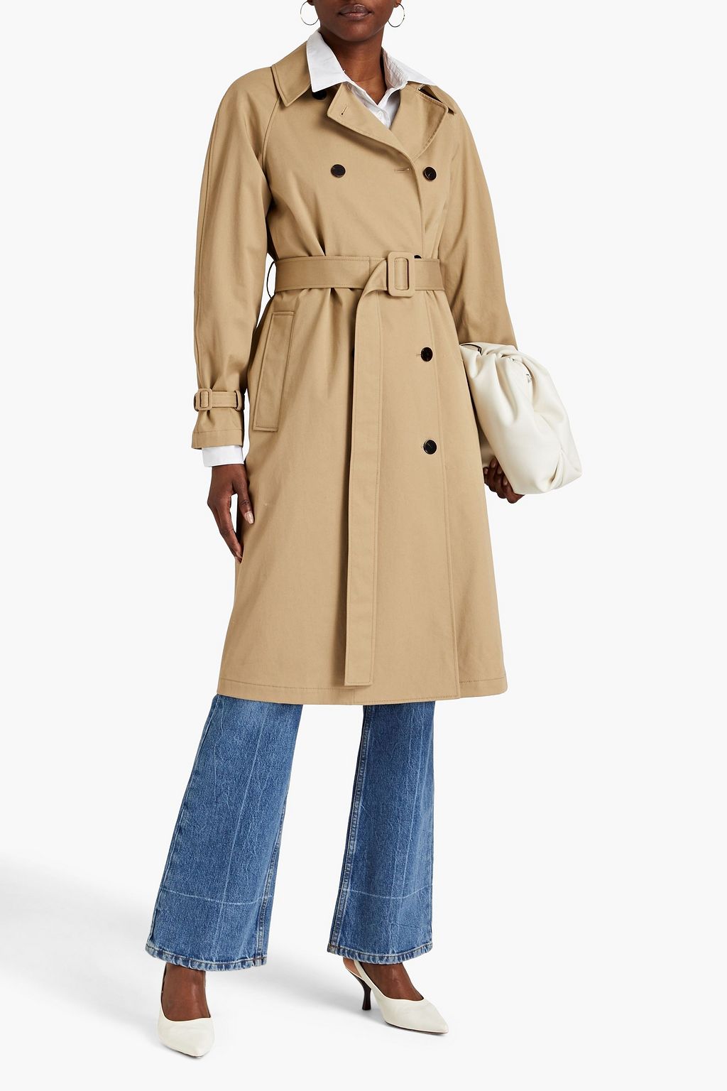 THEORY Trenchcoat aus Twill aus einer Baumwollmischung