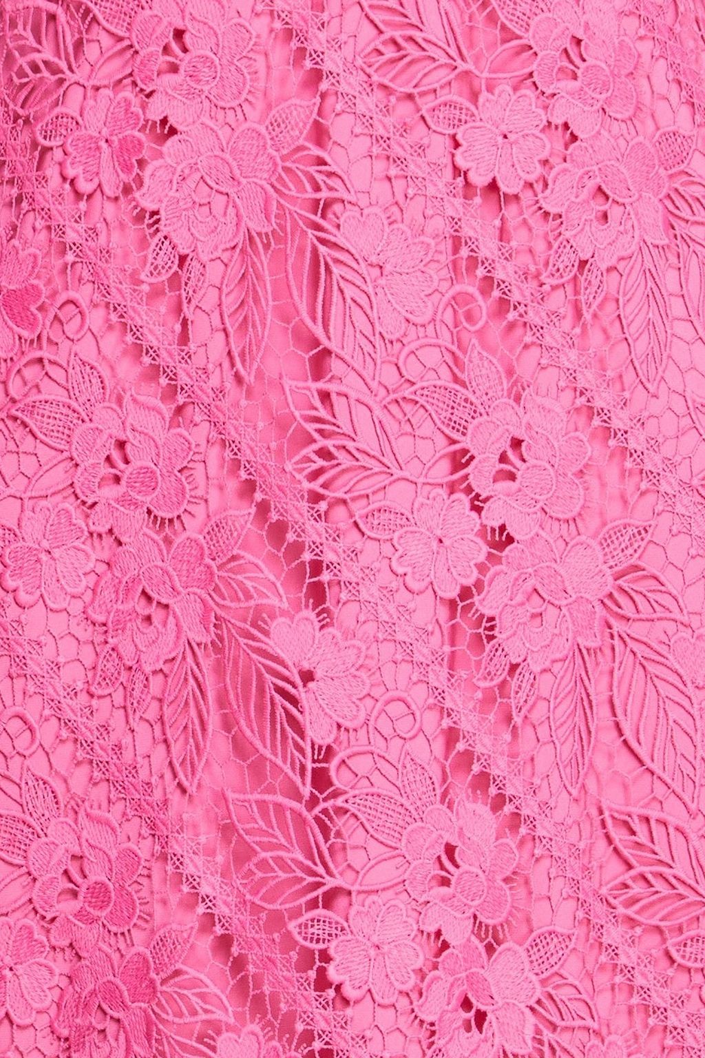 ML MONIQUE LHUILLIER Guipure lace midi dress