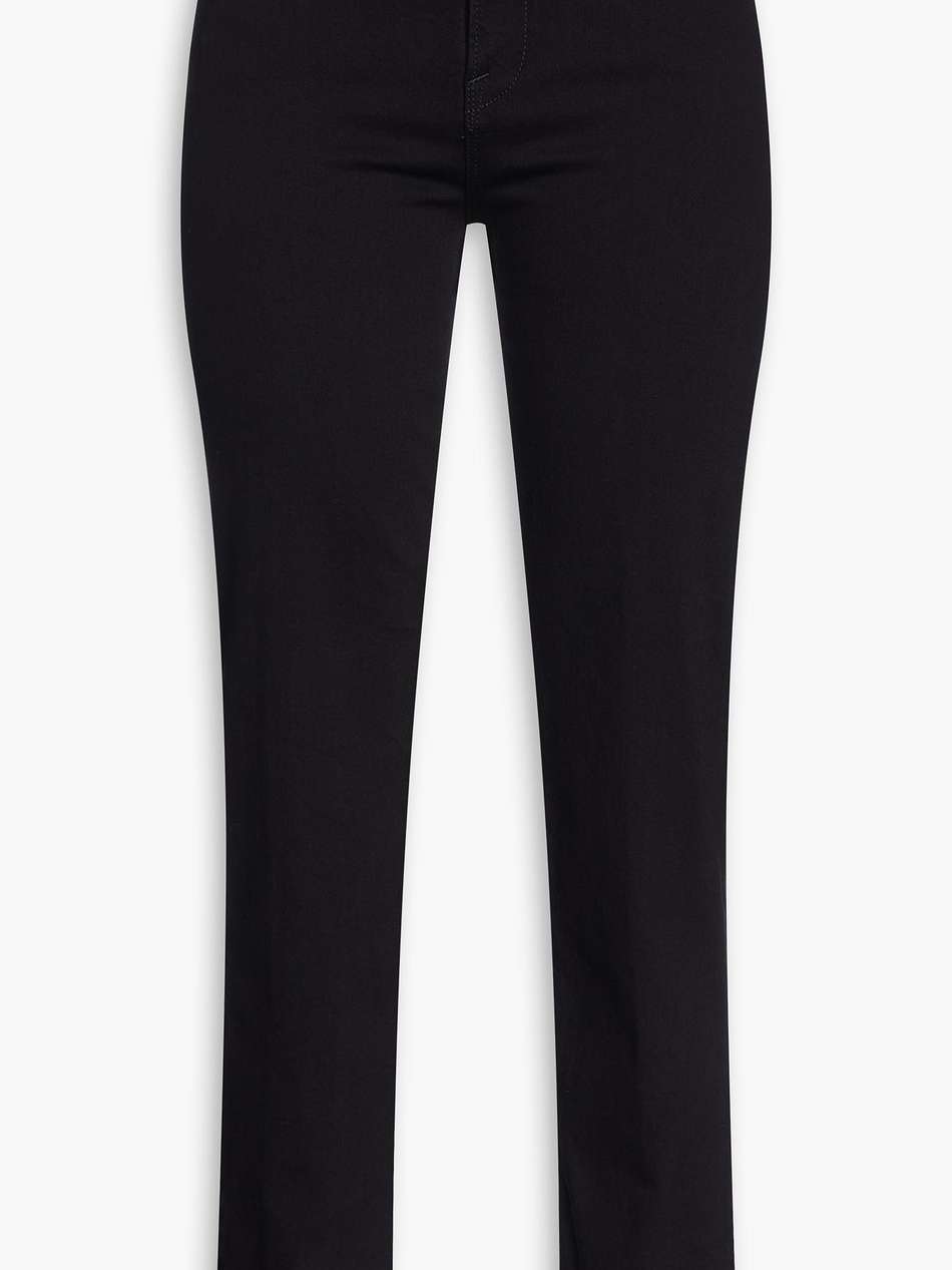 le high straight cropped high-rise straight-leg jeans