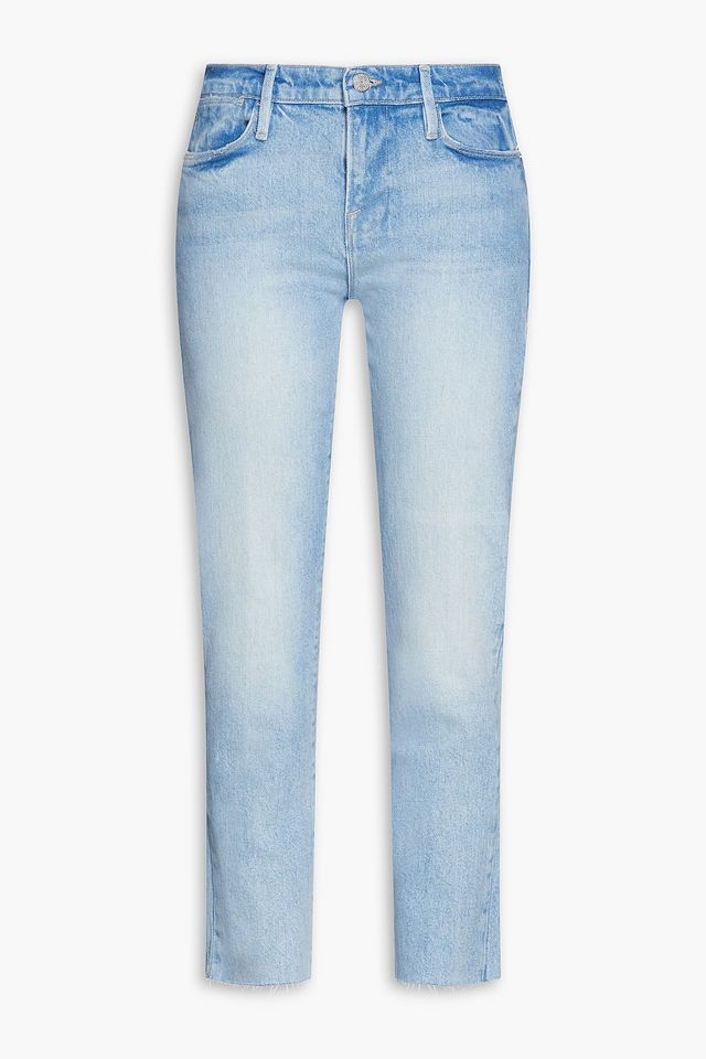 Le High Straight cropped high-rise straight-leg jeans