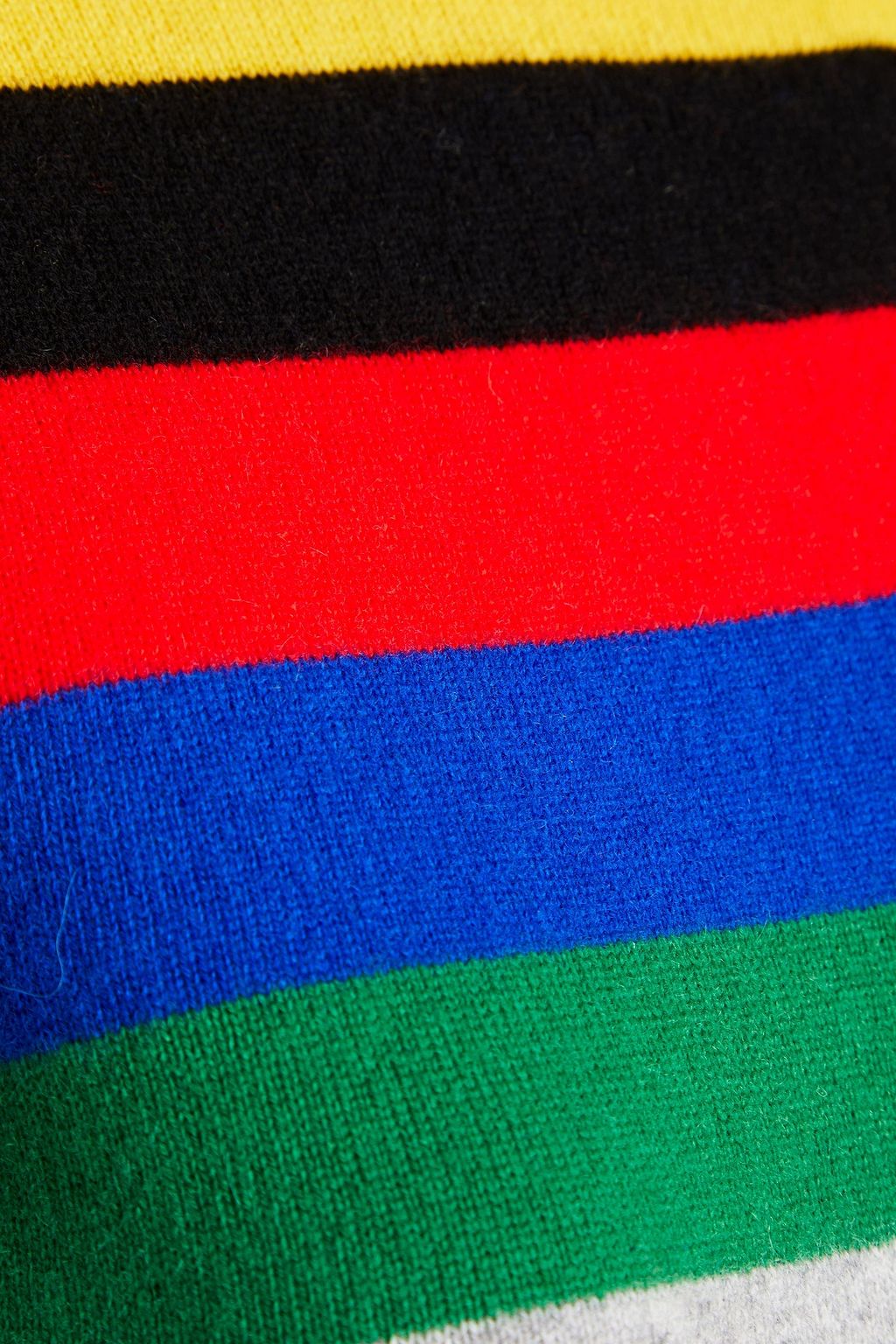 GANNI Striped cashmere sweater