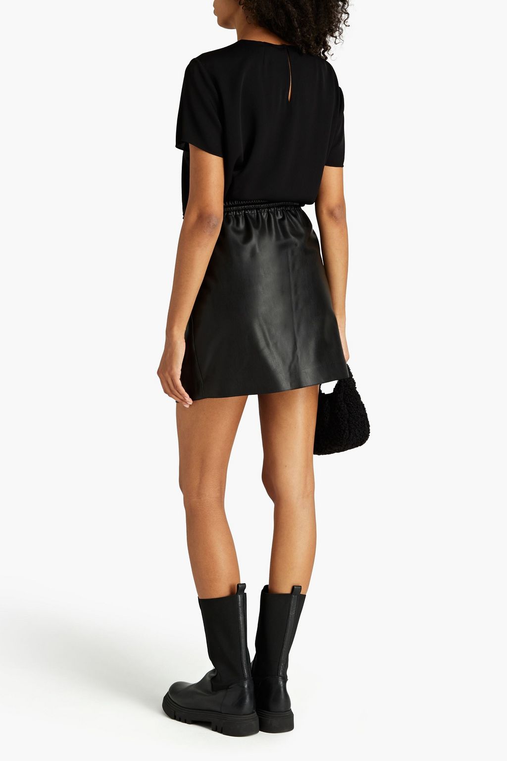 THEORY Silk-blend stretch-satin top