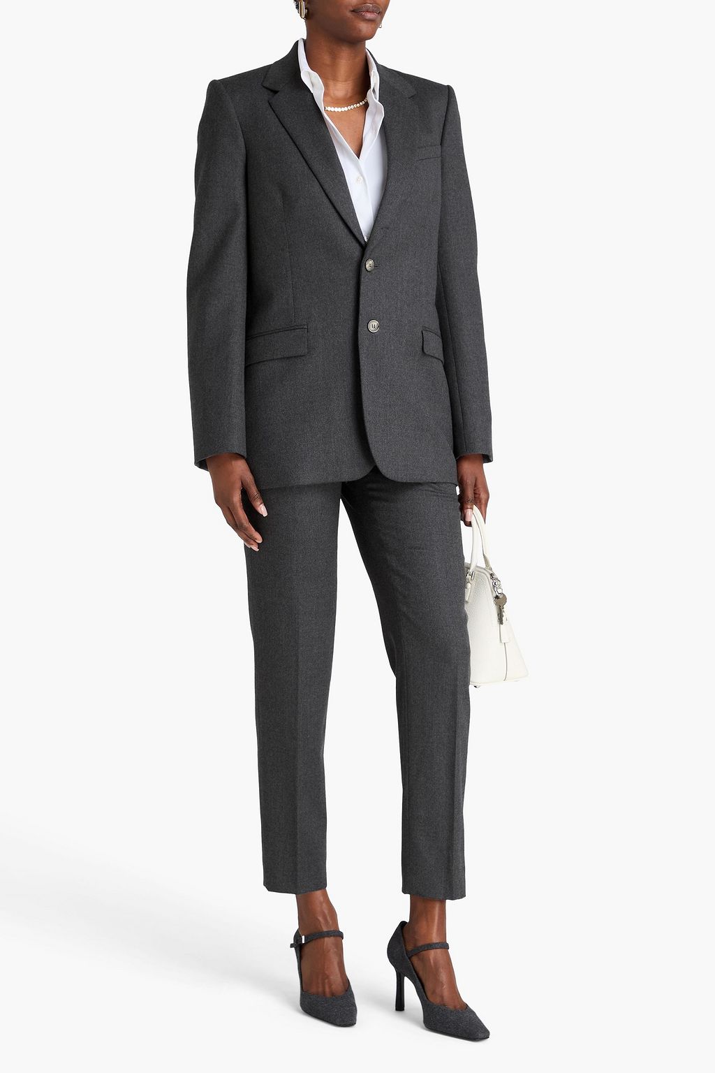 WARDROBE.NYC Wool-blend twill blazer