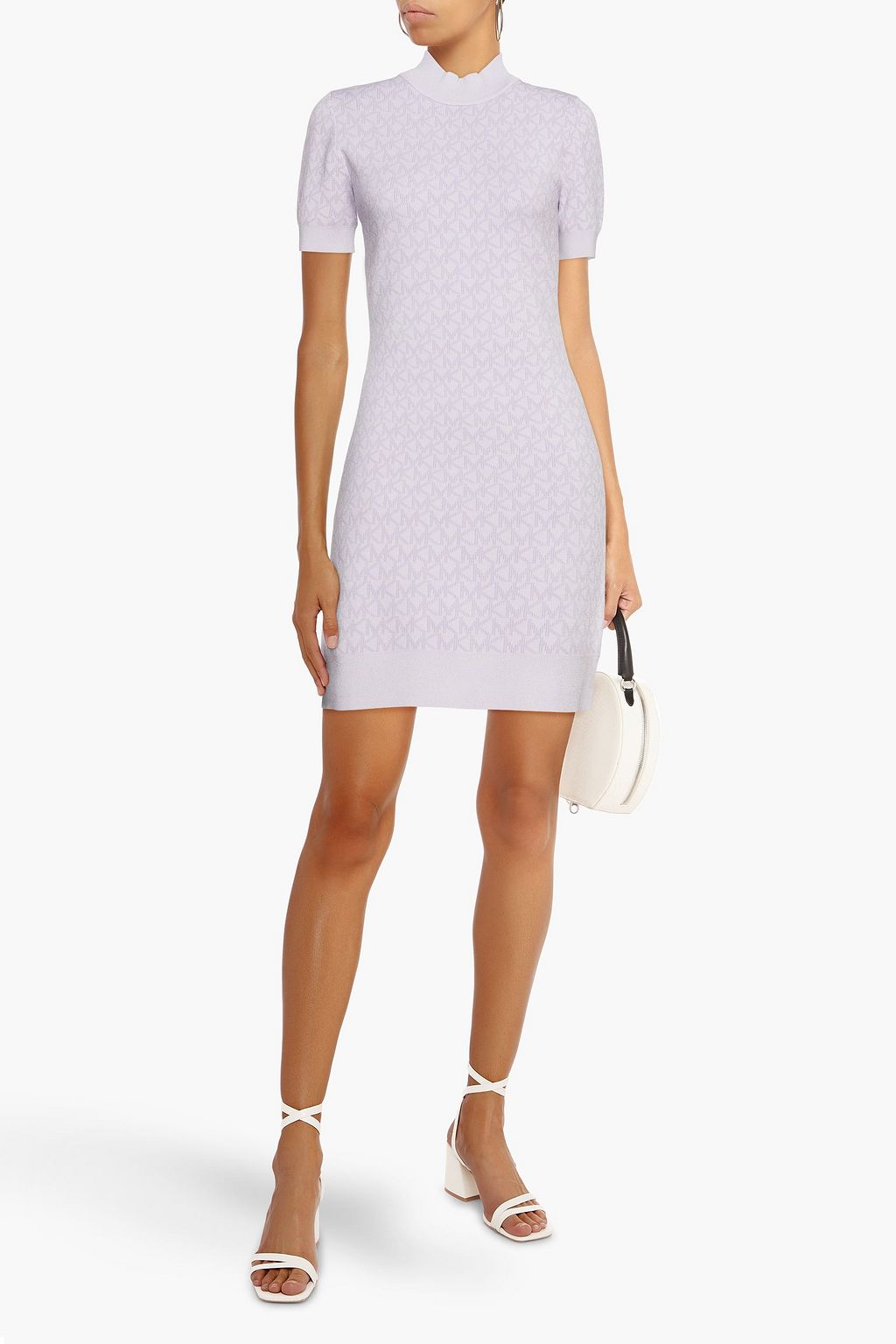 MICHAEL MICHAEL KORS ジャカードニット タートルネックミニワンピース