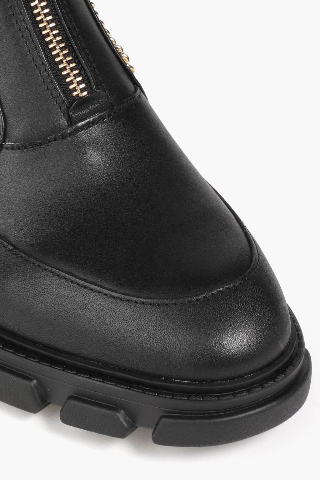 MICHAEL MICHAEL KORS Ridley logo-print smooth and pebbled-leather combat boots