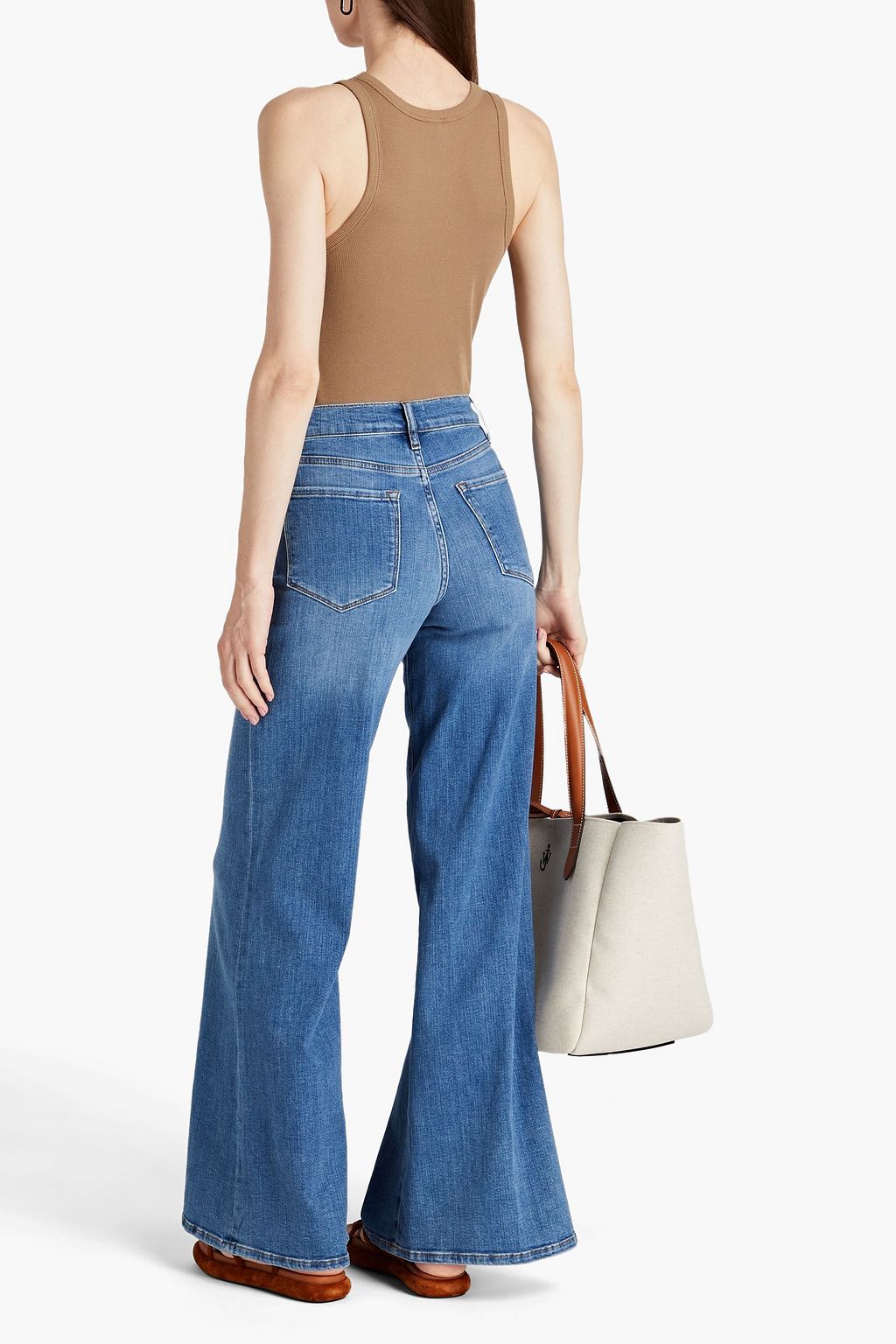 FRAME Le Palazzo highrise wideleg jeans THE